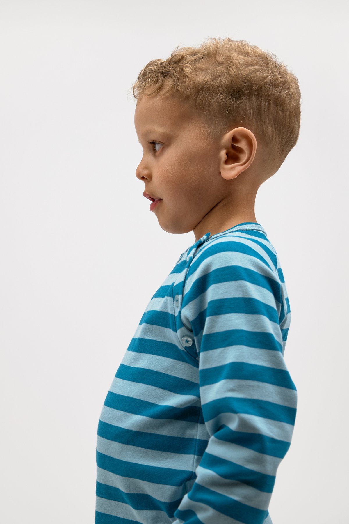 Gullkorn Villvette Long Sleeve LTD Askeblå / Striper