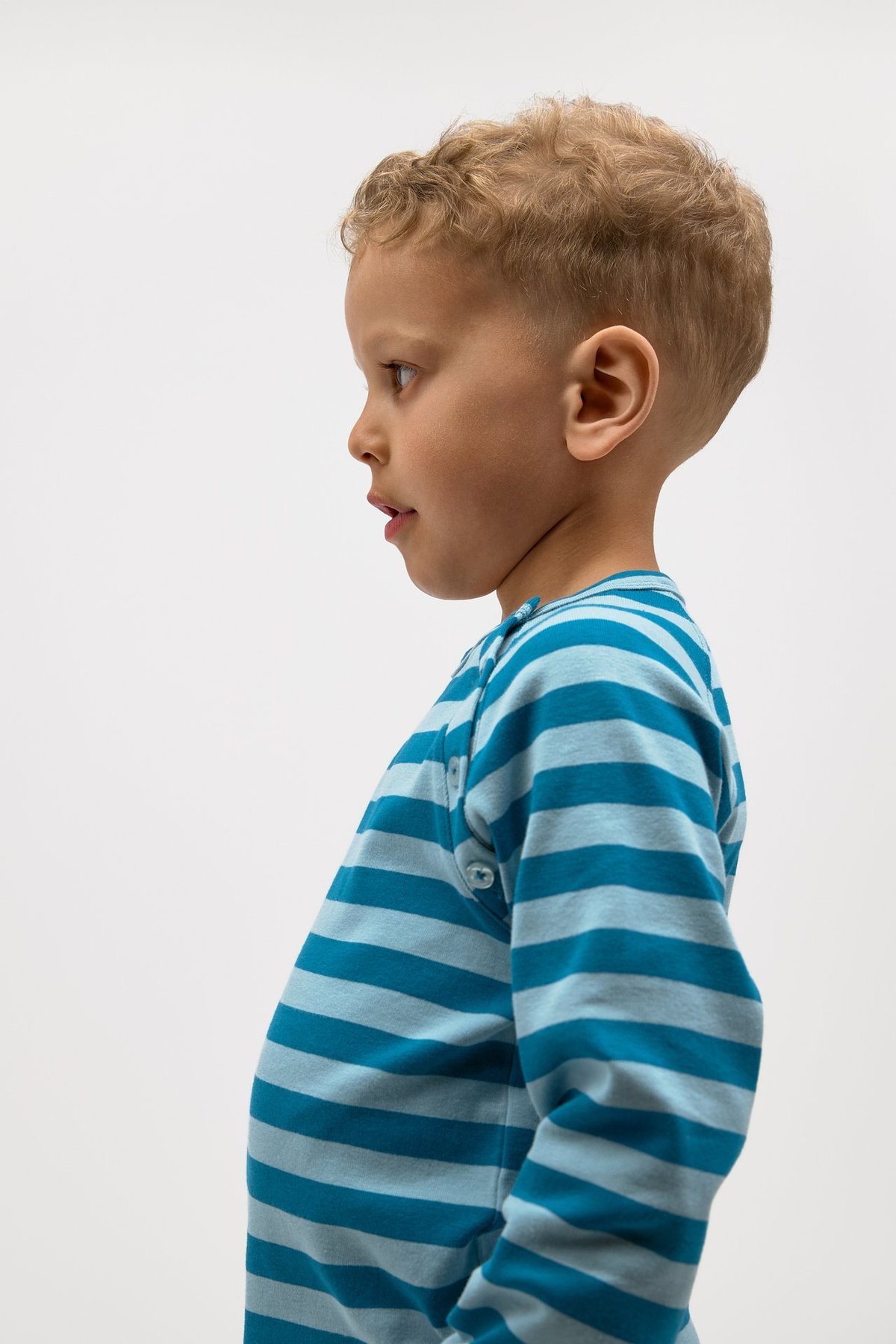 Gullkorn Villvette Long Sleeve LTD Askeblå / Striper