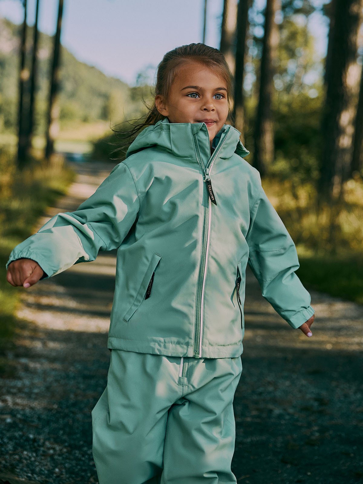 Gullkorn Tach Skalljakke Grønn Tåke
