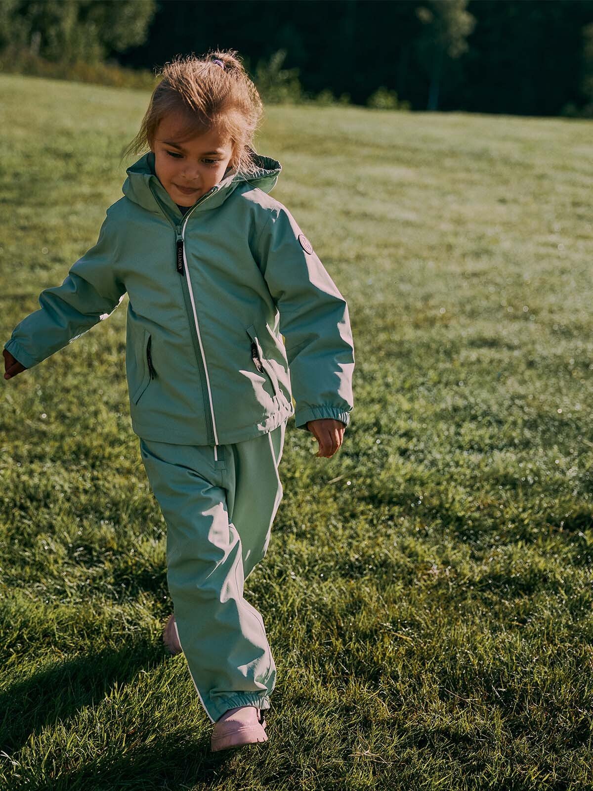 Gullkorn Tach Skalljakke Grønn Tåke