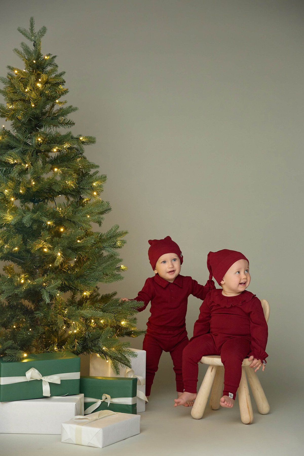 Gullkorn Eno Nisselue Dyprød