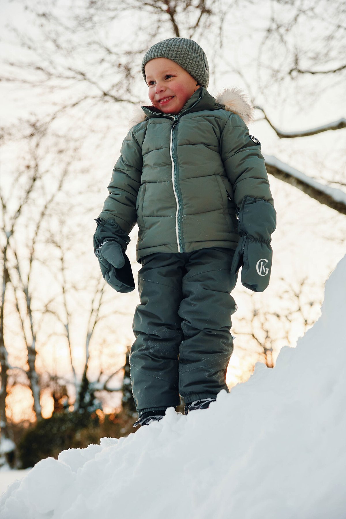 Gullkorn Talk Parkas Matt Grønn