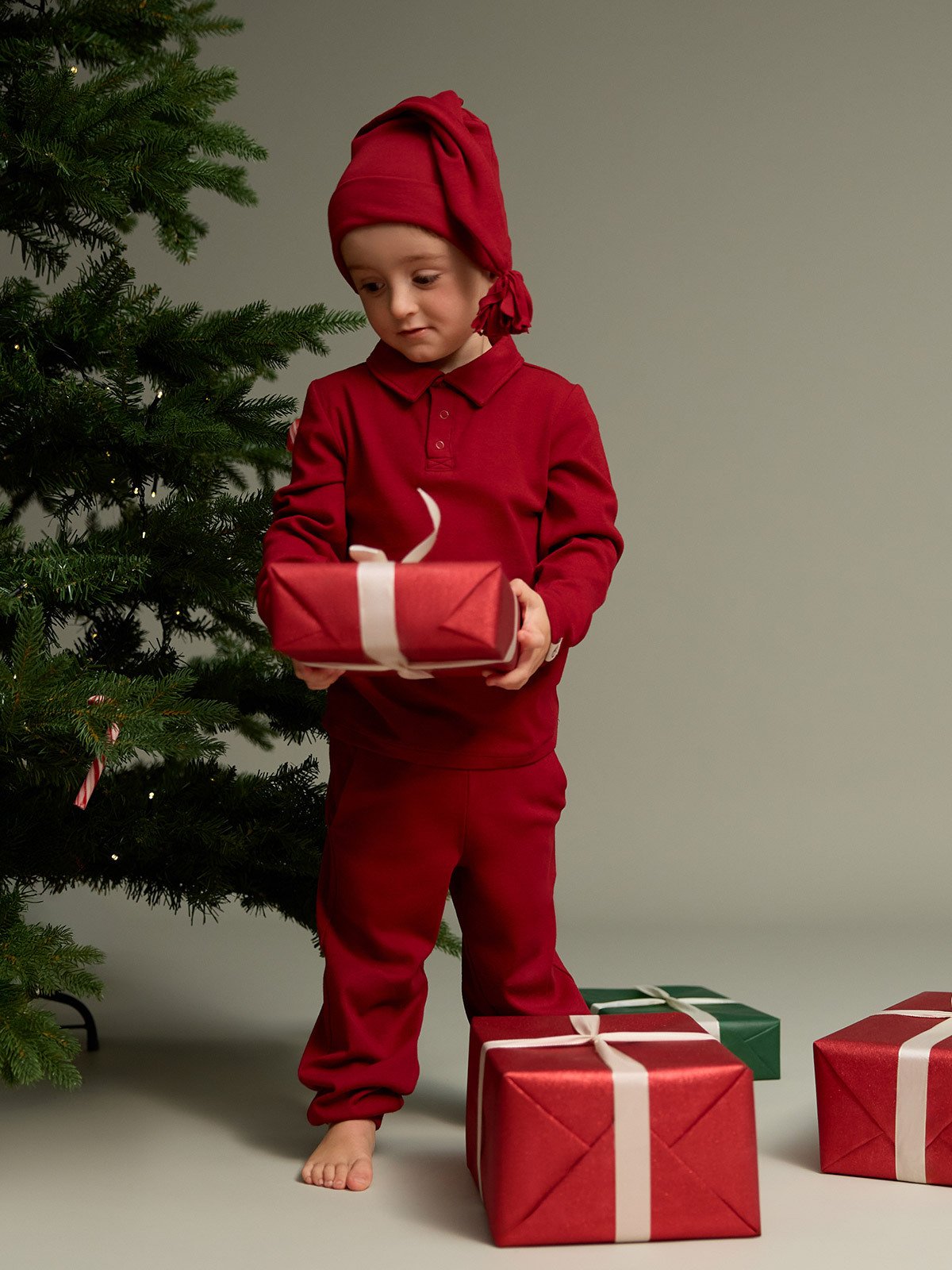 Gullkorn Eno Bukse Dyp rød