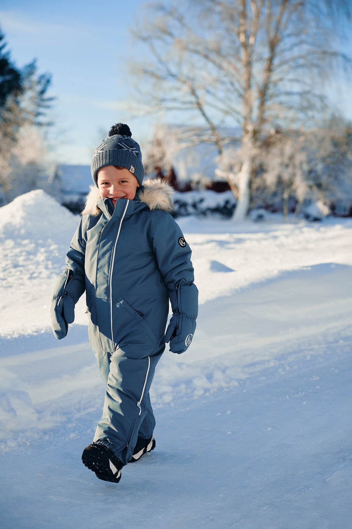 Gullkorn Neiden Ull-lue Denimblå