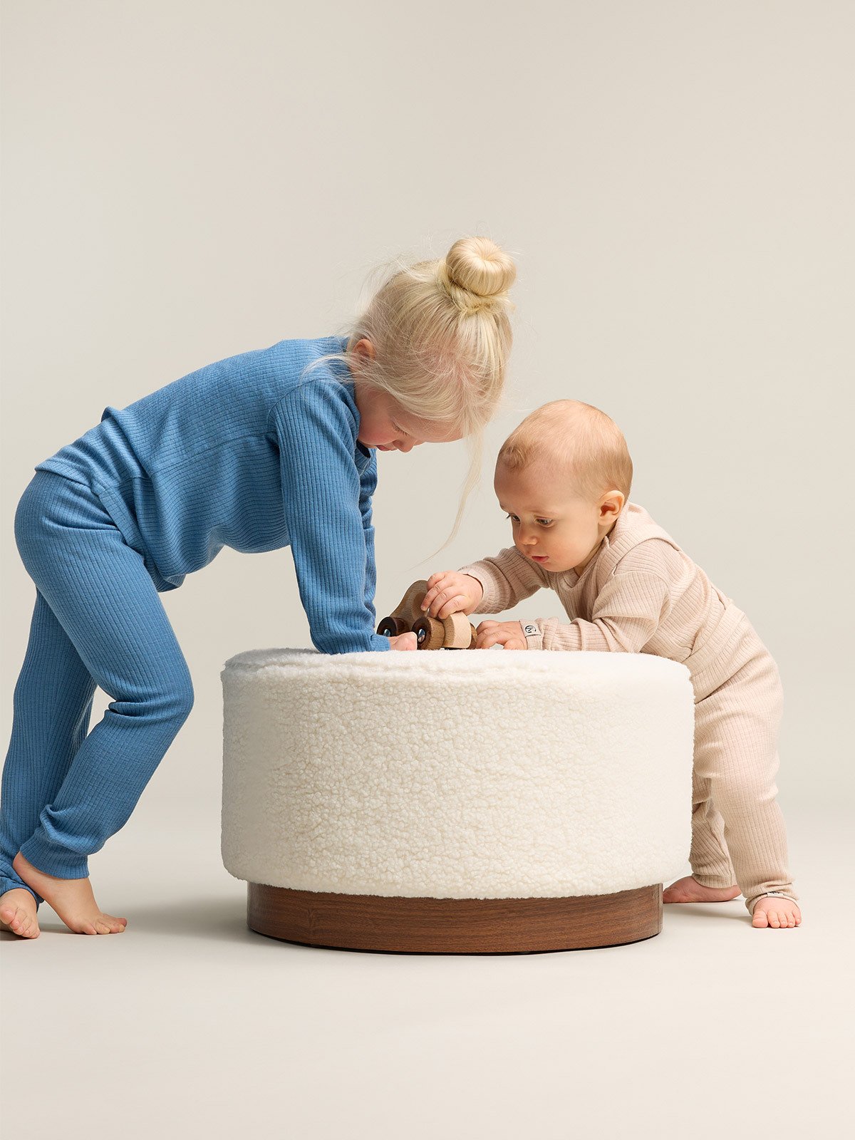 Gullkorn Chalk Baby Ull-longs Beige