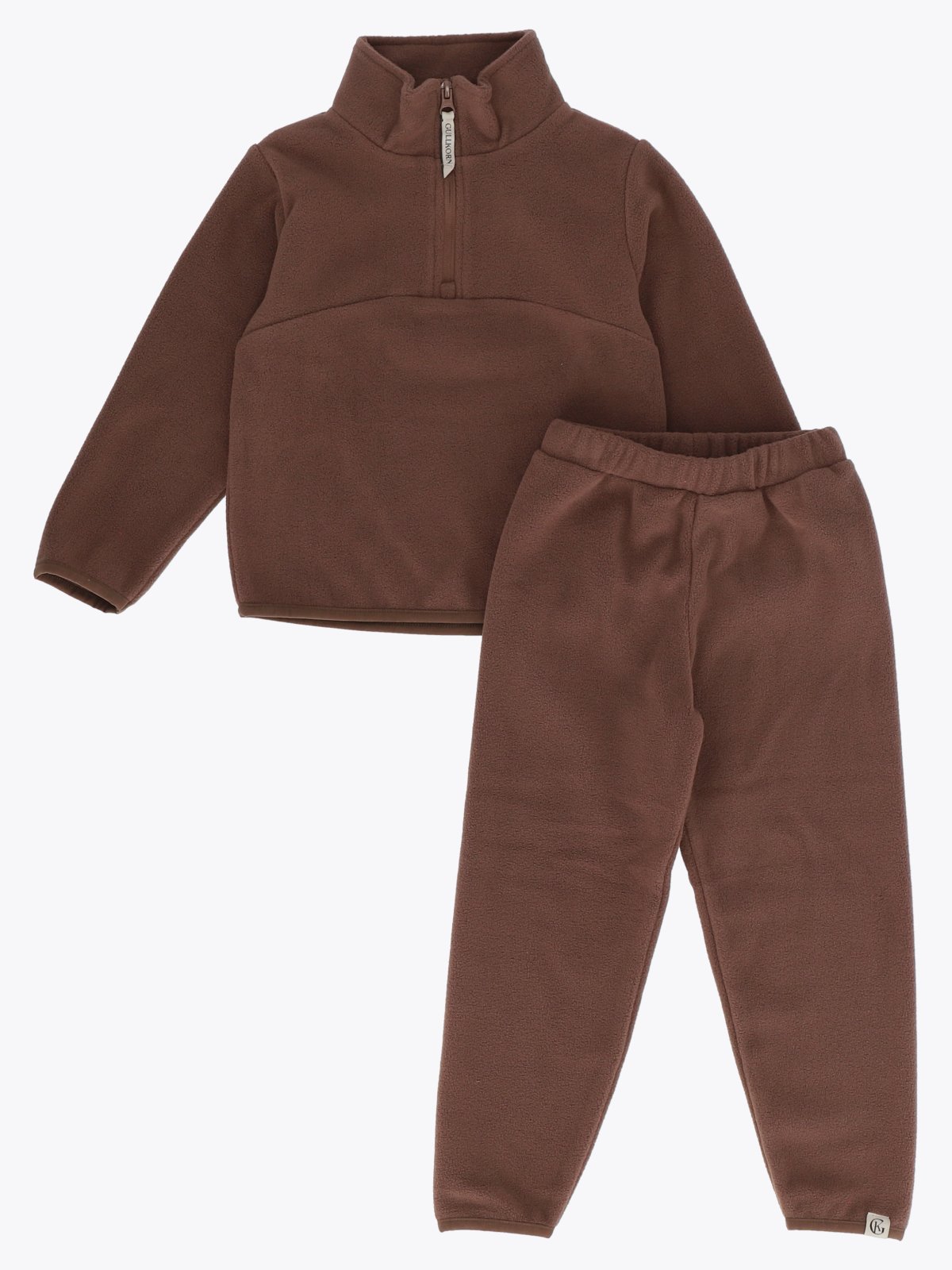 Gullkorn Berg Fleece Sett Brun