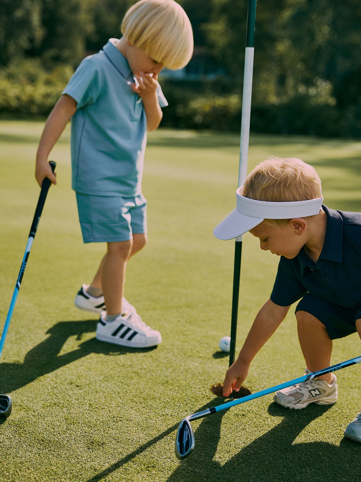Gullkorn Prehn Pique Lys Blå