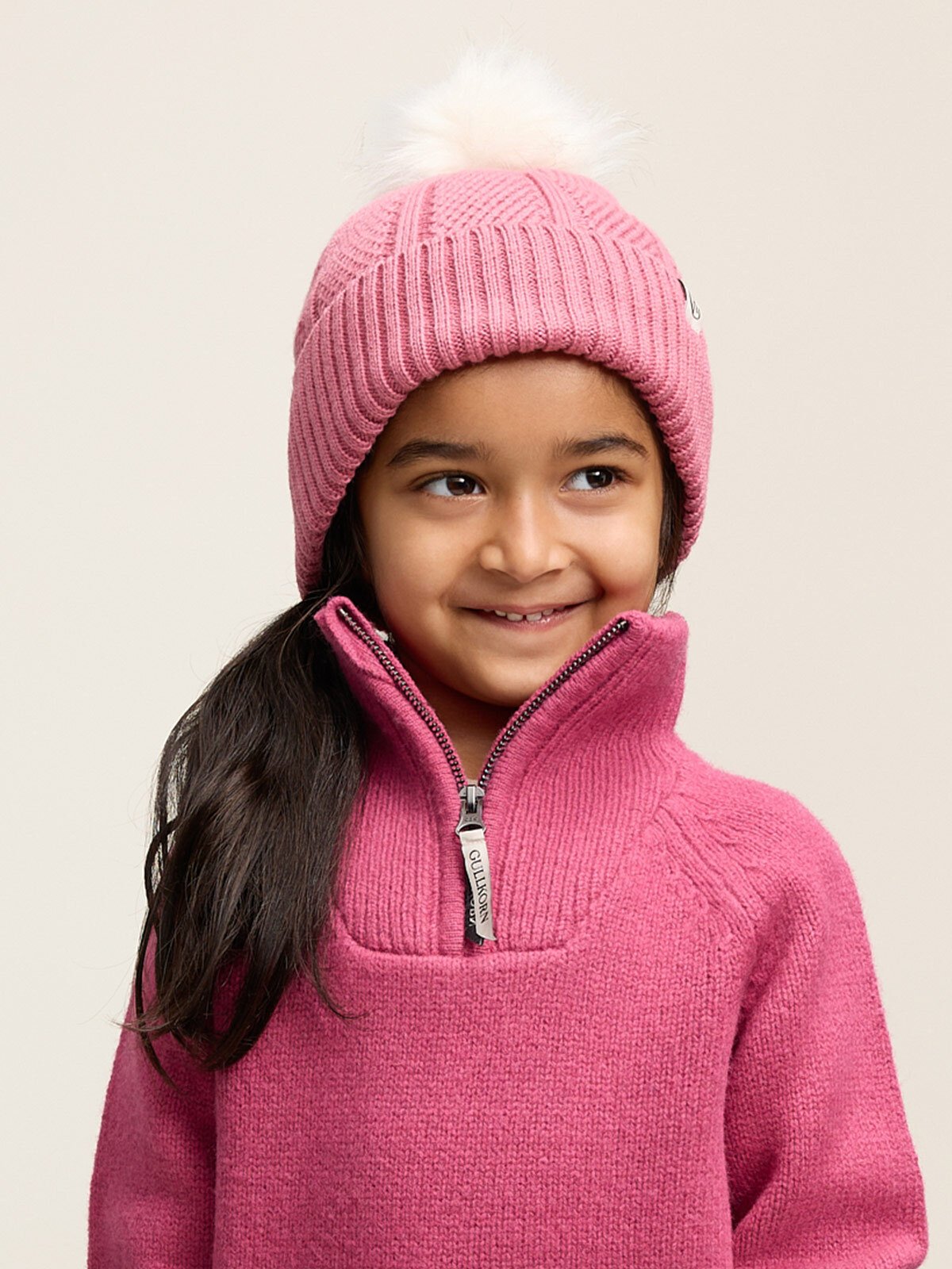 Gullkorn Gibbs Ull Lue Varm Rosa