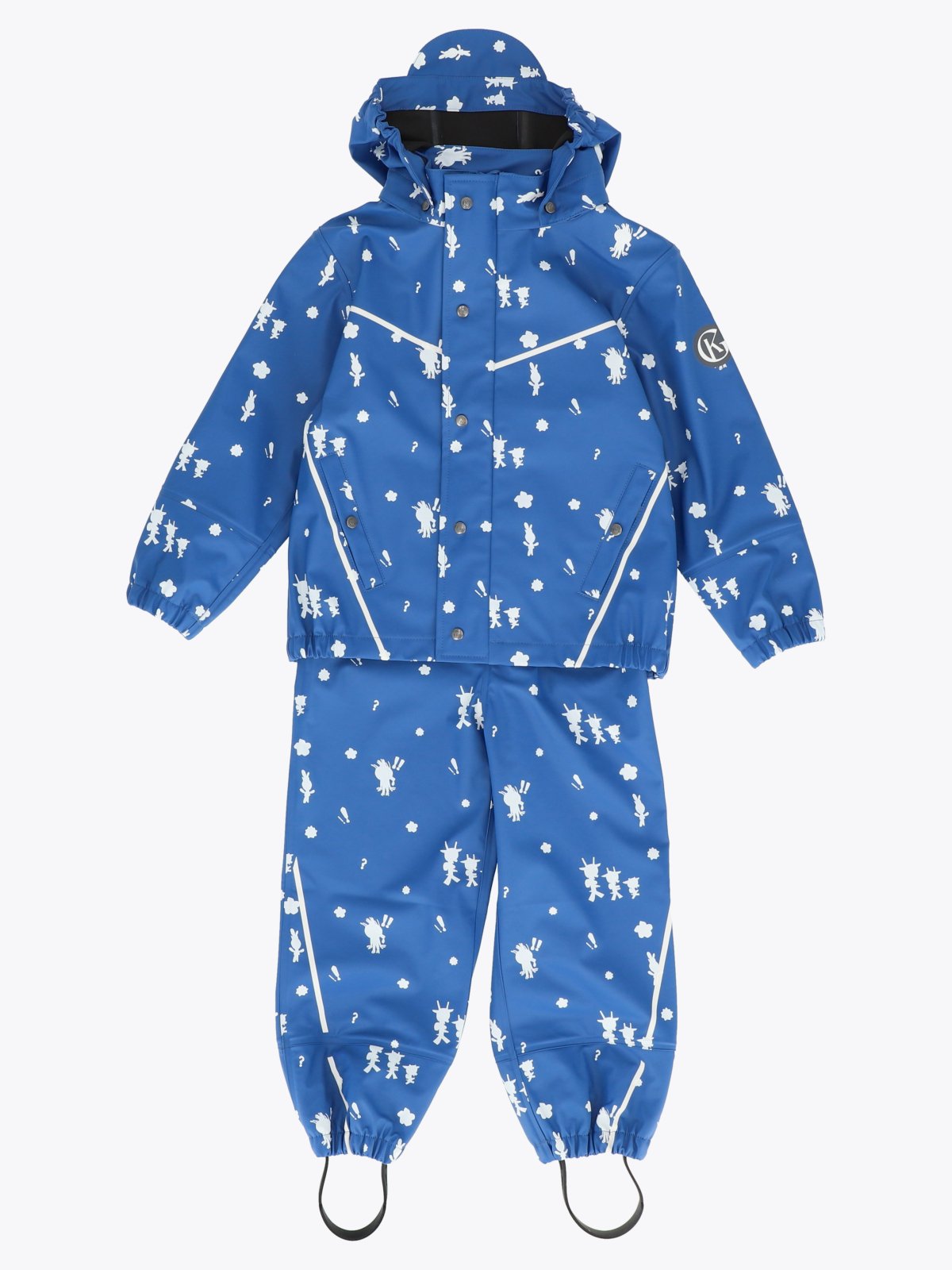 Gullkorn Bukkene Regntøysett Denim med print