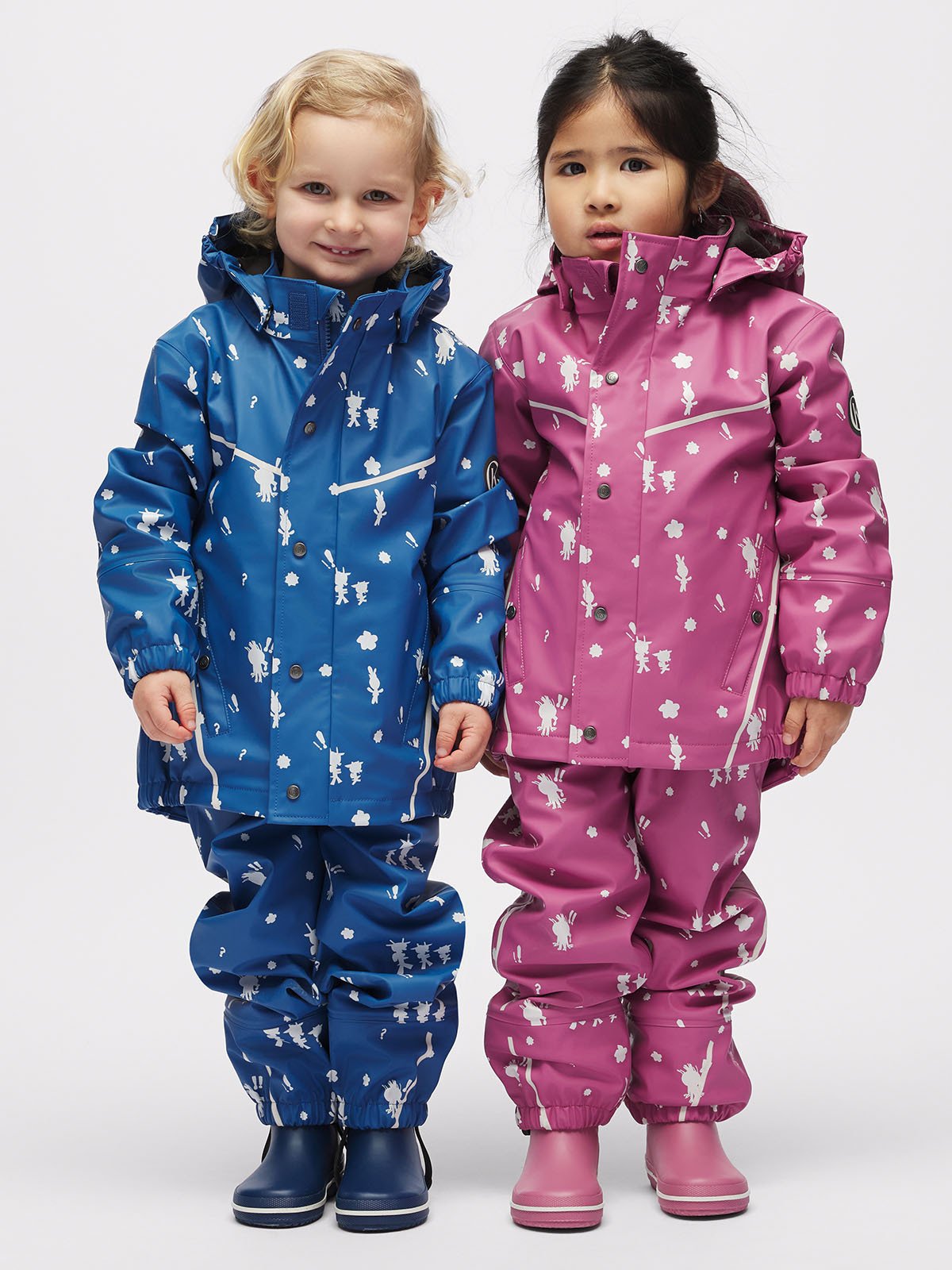 Gullkorn Bukkene Regntøysett Denim med print