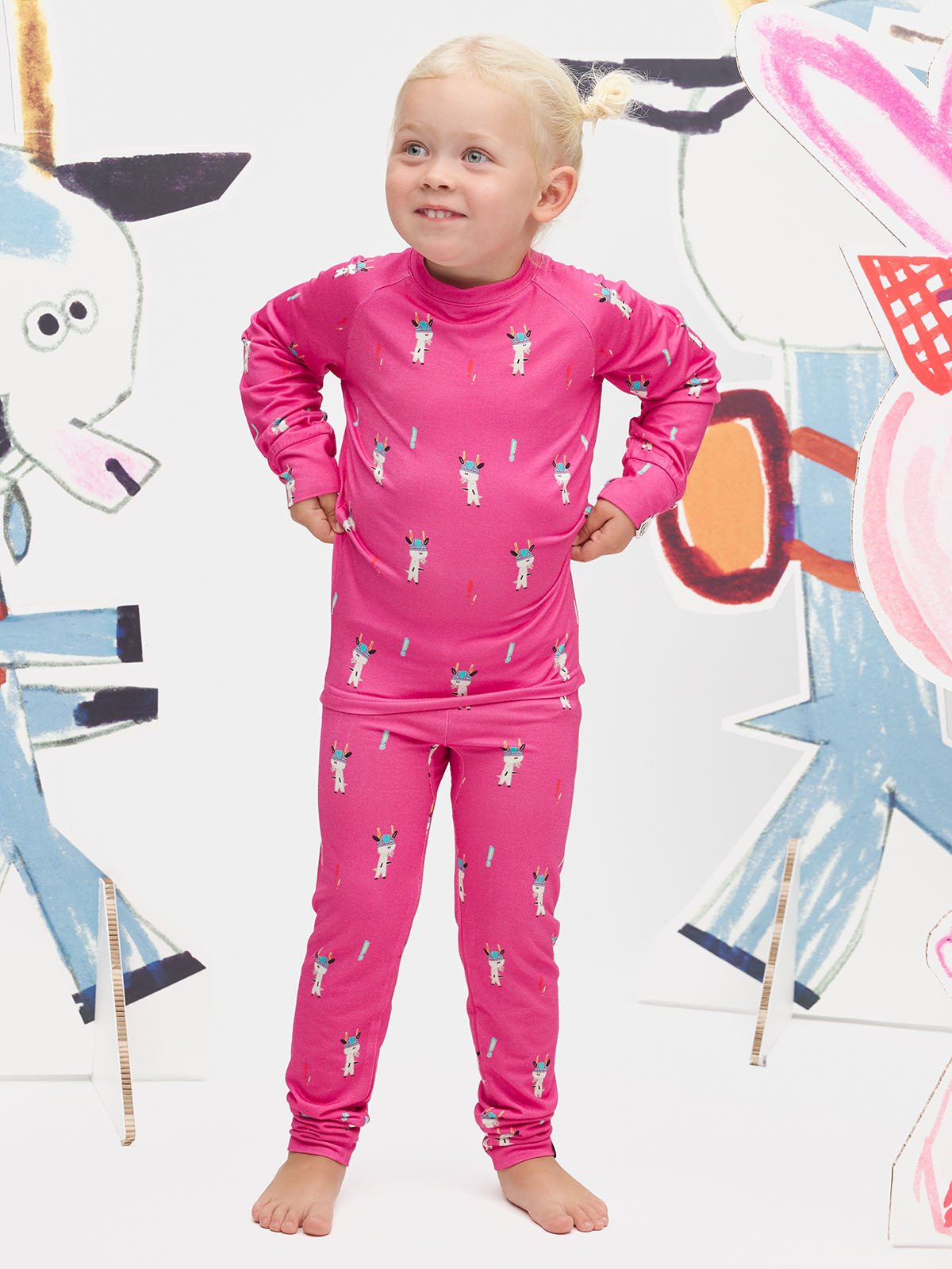 Gullkorn Bukkene Sett Fransk Rosa