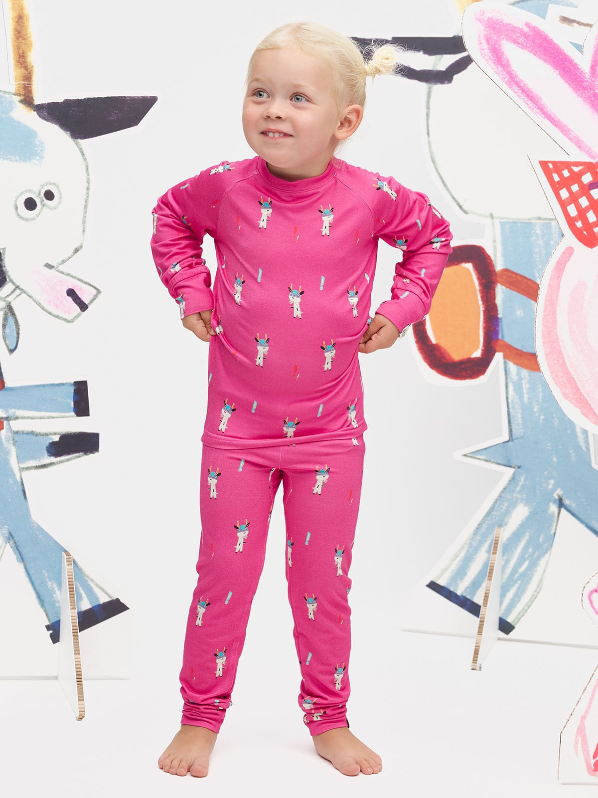 Gullkorn Bukkene Sett Fransk Rosa