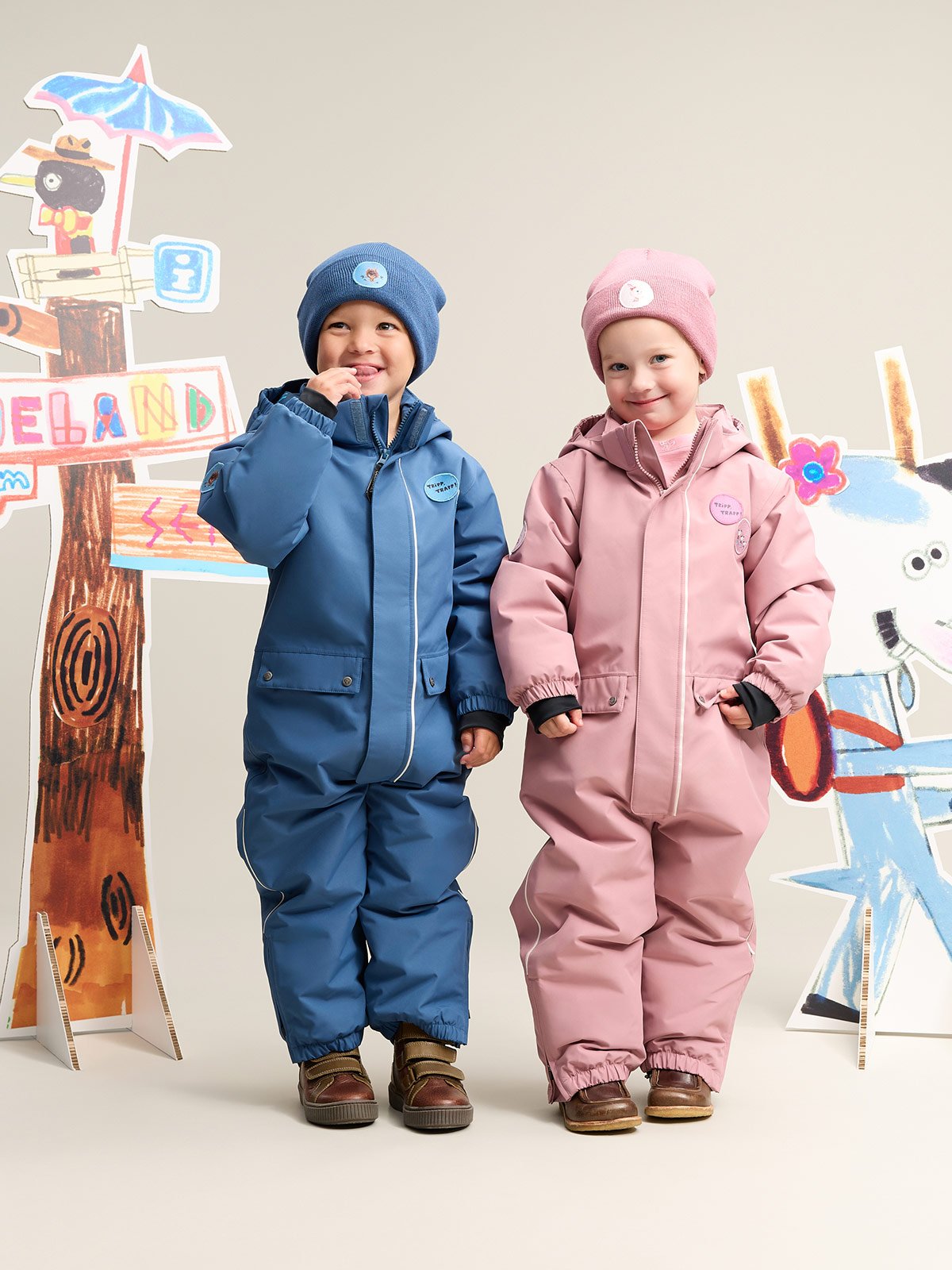 Gullkorn Bukkene Vinterdress Tåkerosa