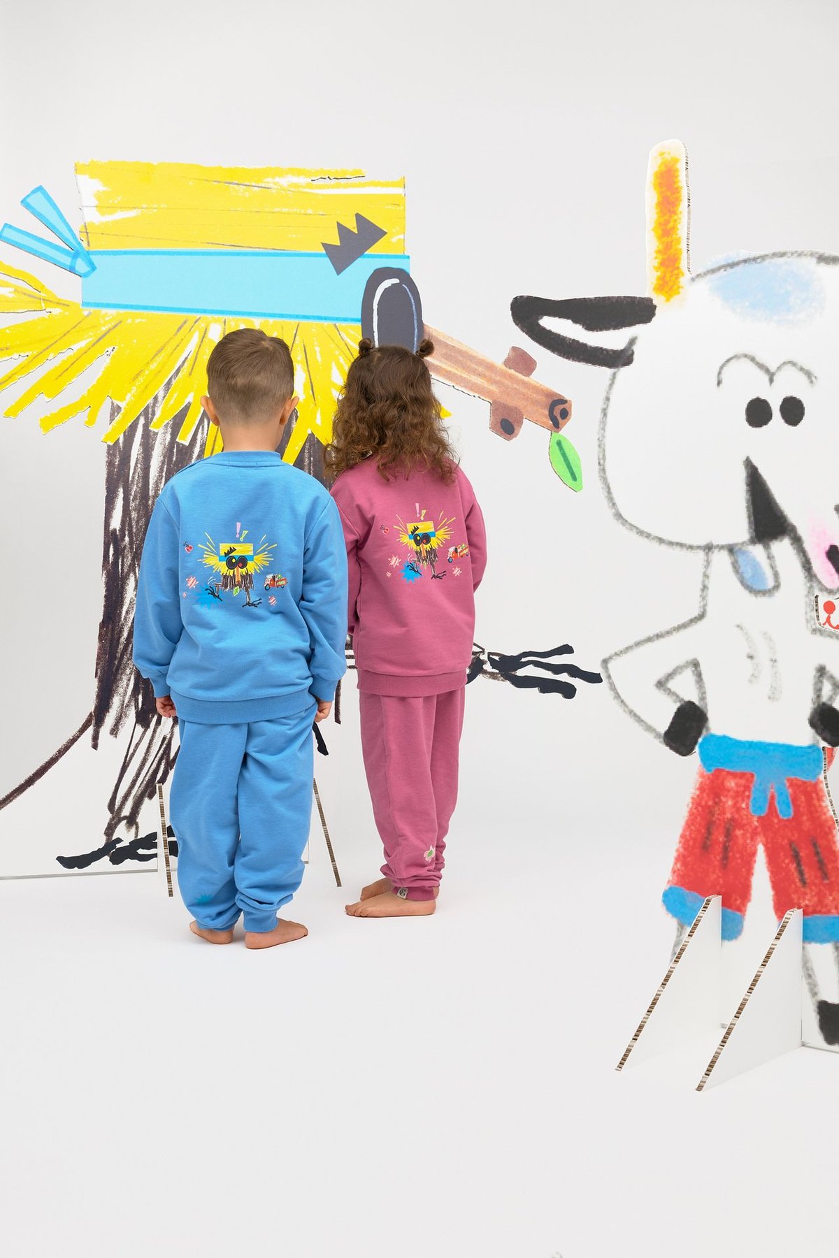 Gullkorn Bukkene Joggedress Lys Blå / Print