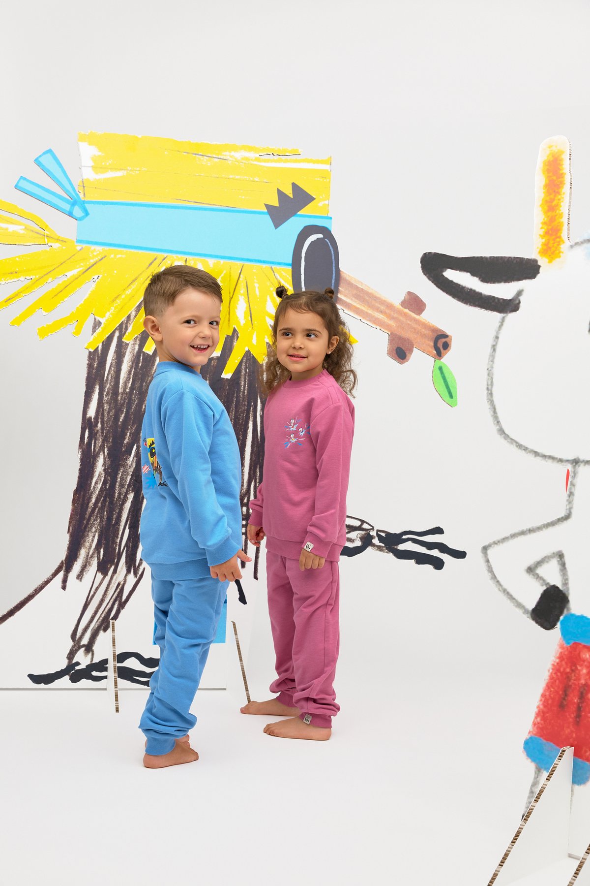 Gullkorn Bukkene Joggedress Lys Blå / Print