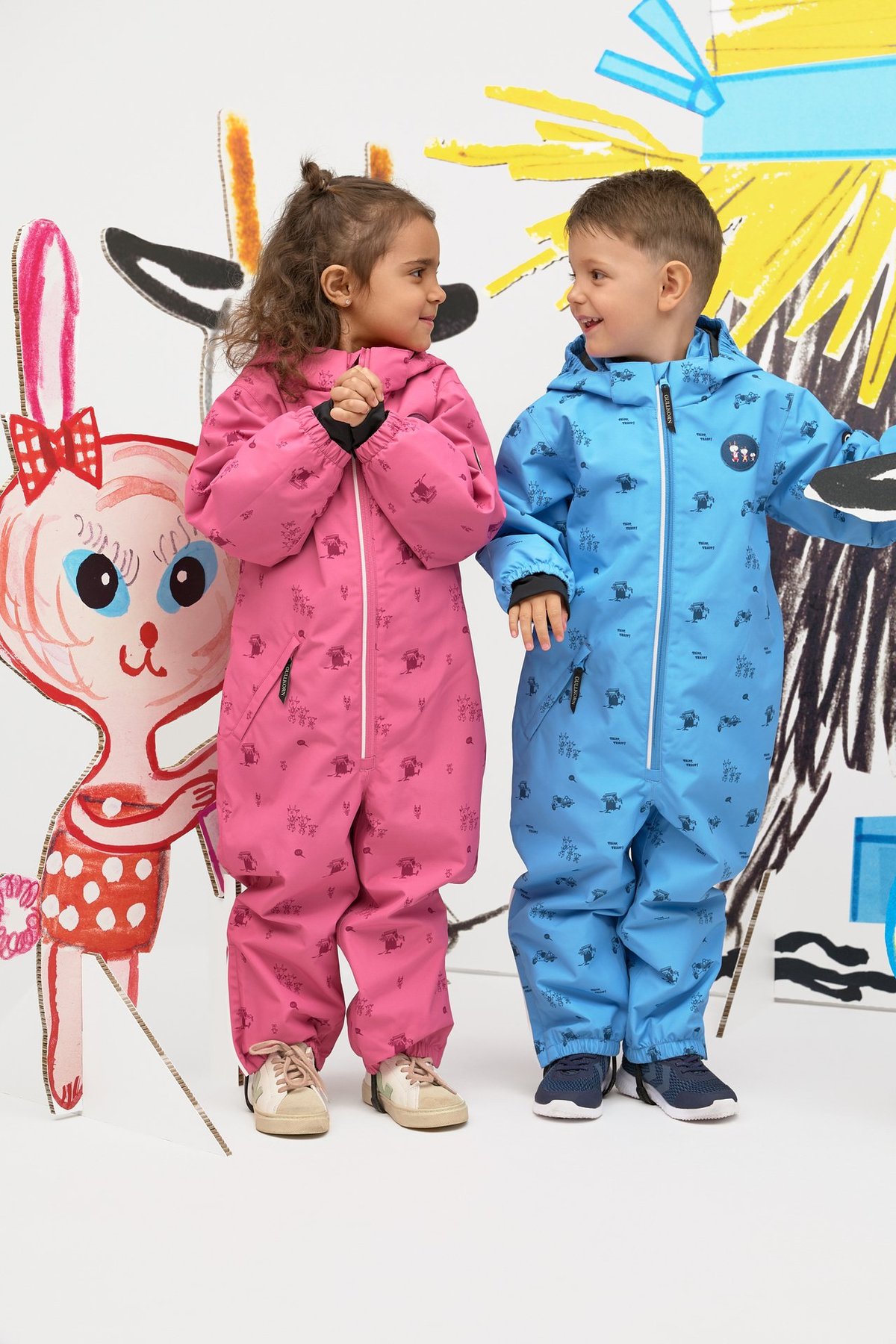 Gullkorn Bukkene Skalldress Varm Rosa / Print