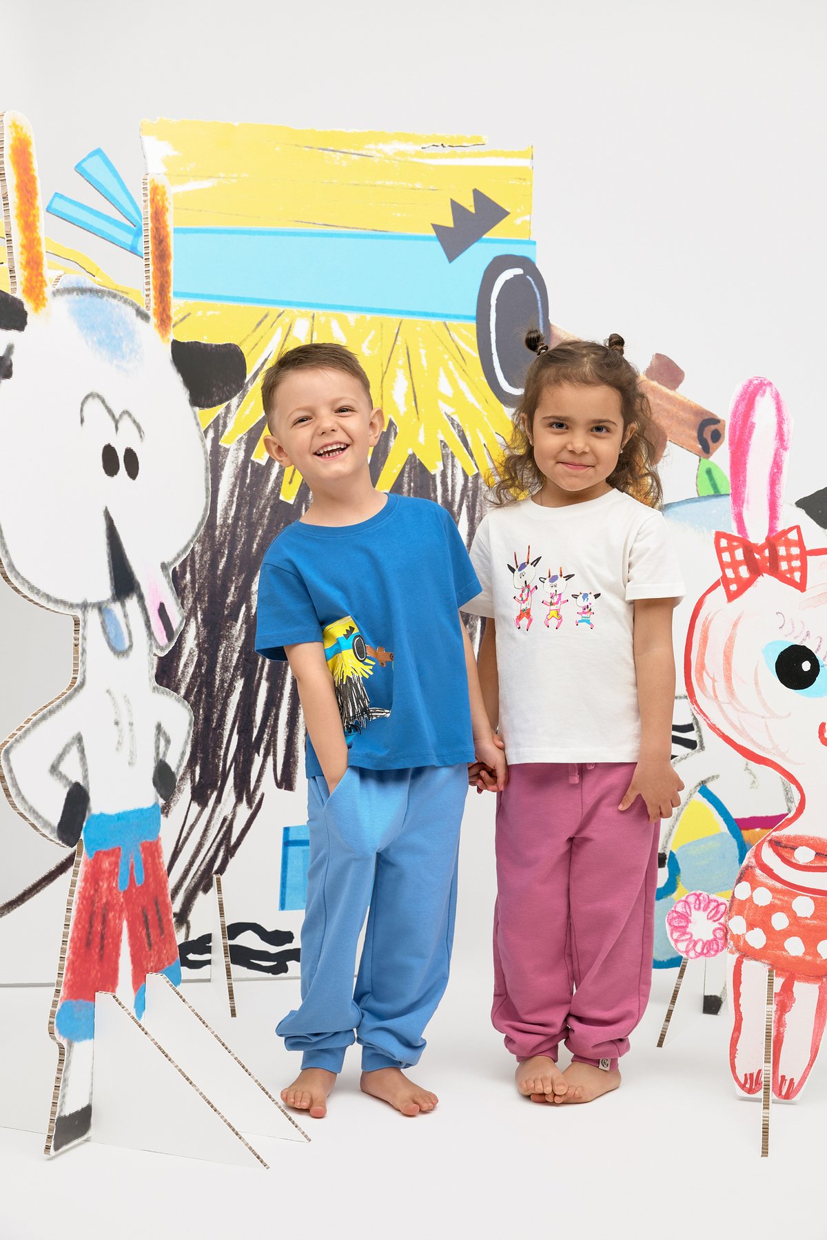 Gullkorn Bukkene T-Skjorte Blå / Print