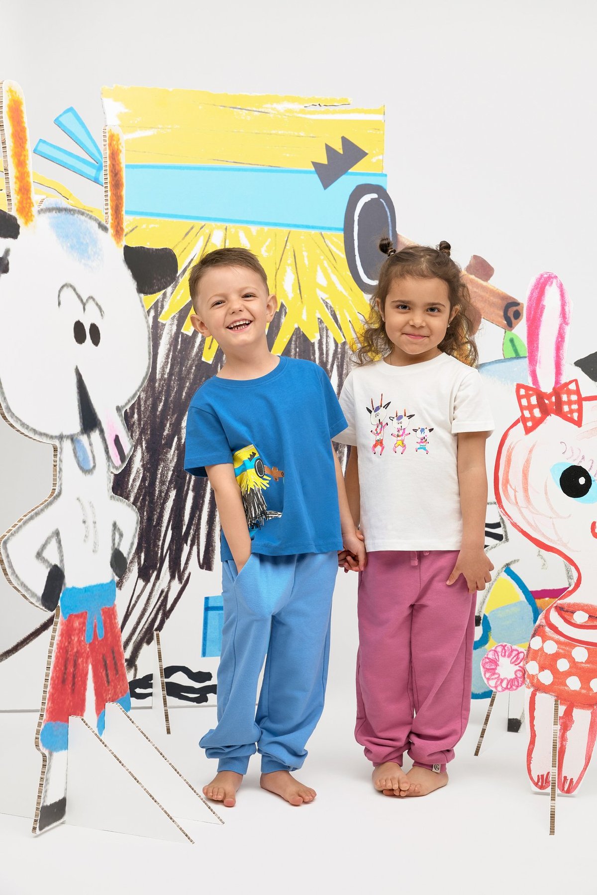 Gullkorn Bukkene T-Skjorte Blå / Print