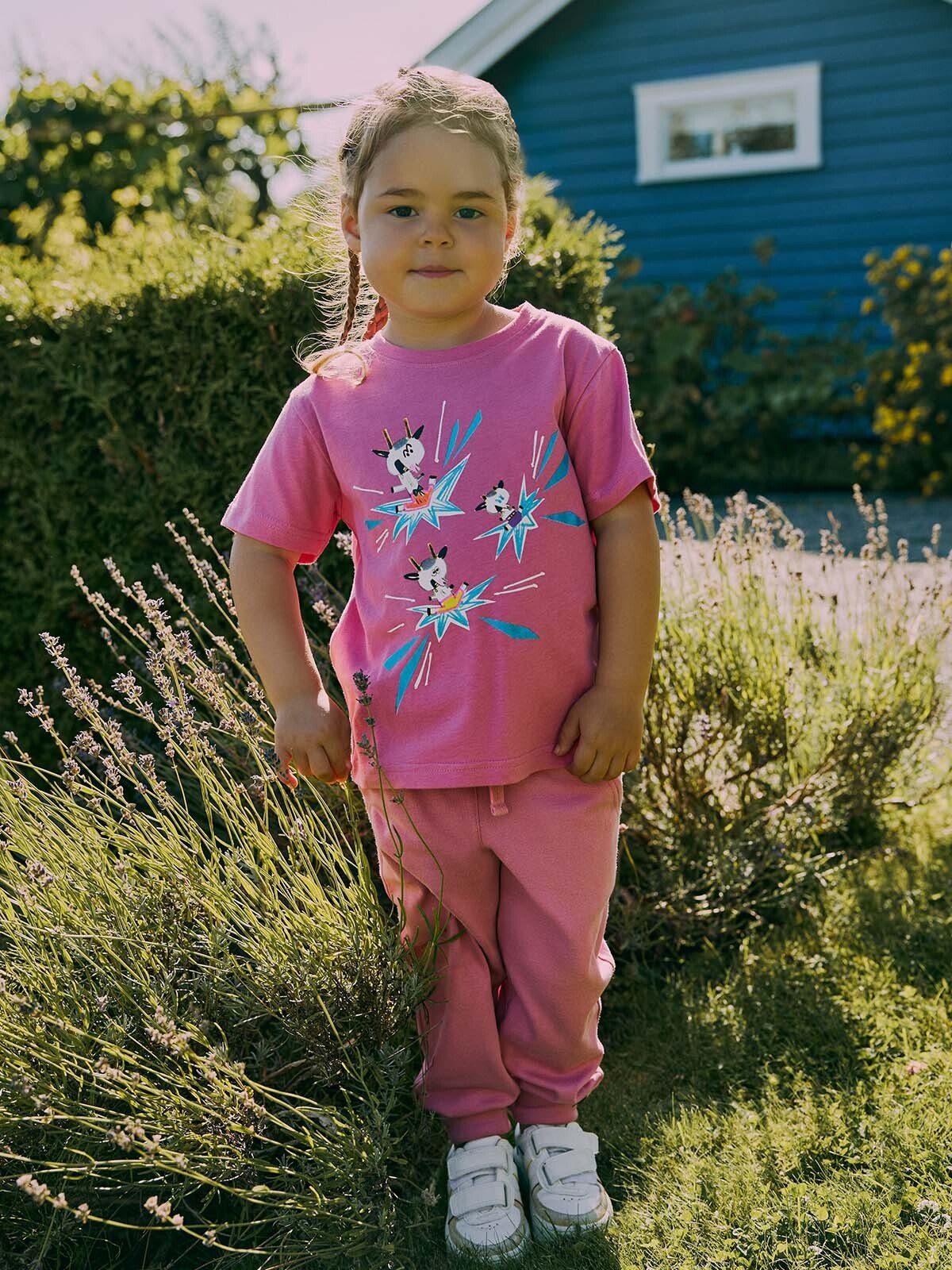 Gullkorn Bukkene T-Skjorte Rosa / Print