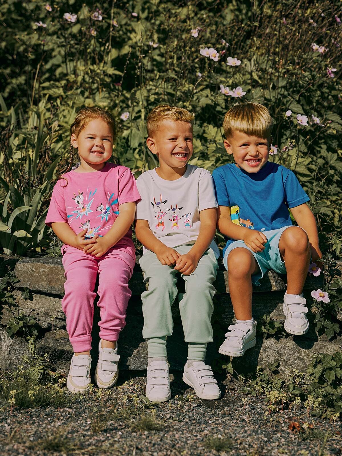 Gullkorn Bukkene T-Skjorte Rosa / Print