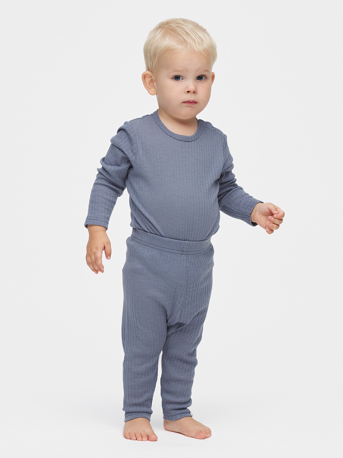 Gullkorn Kuprit Ull Baby Sett Dueblå