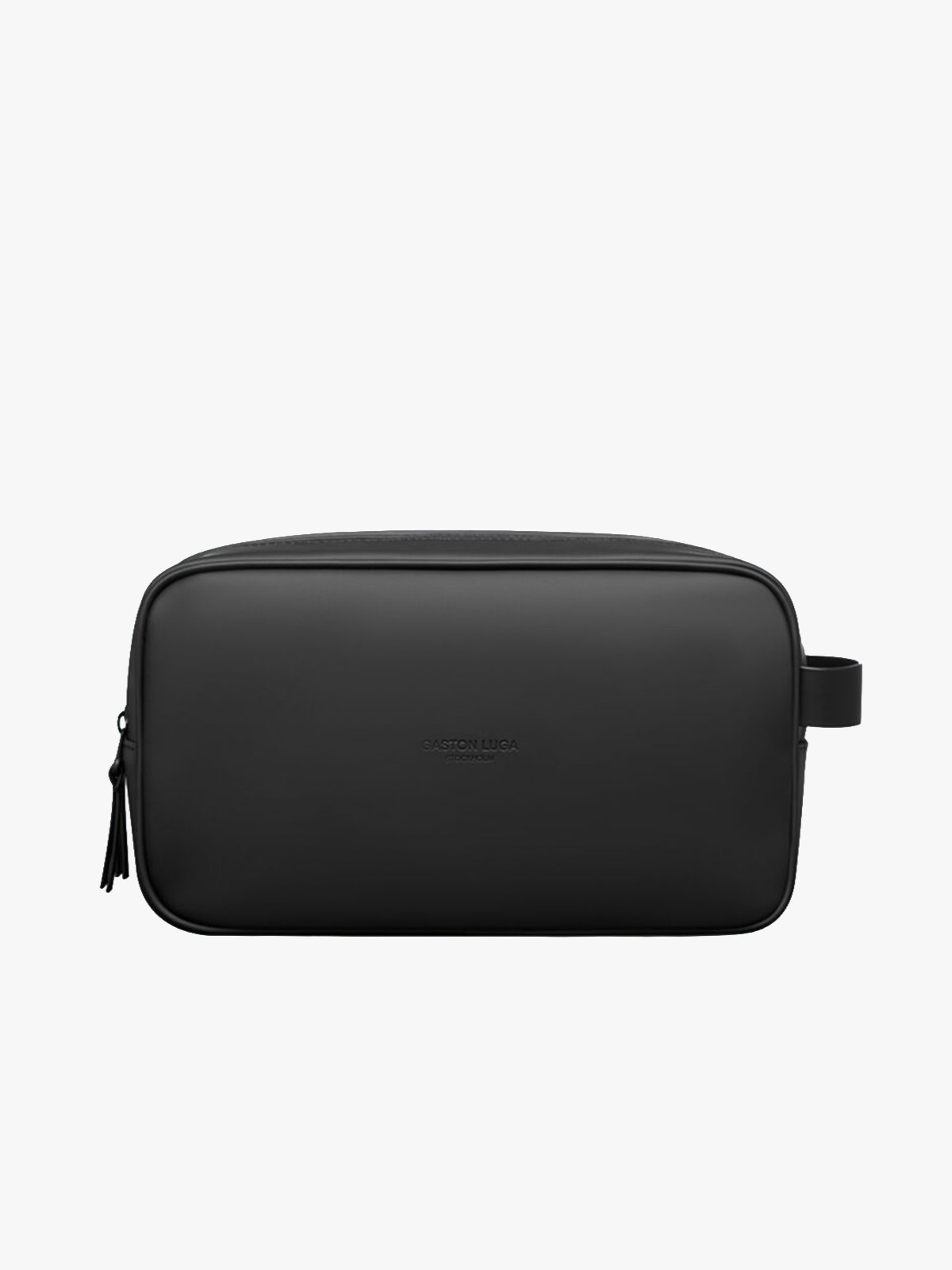 Gaston Luga Spläsh Double Zipped Toiletry Bag Black