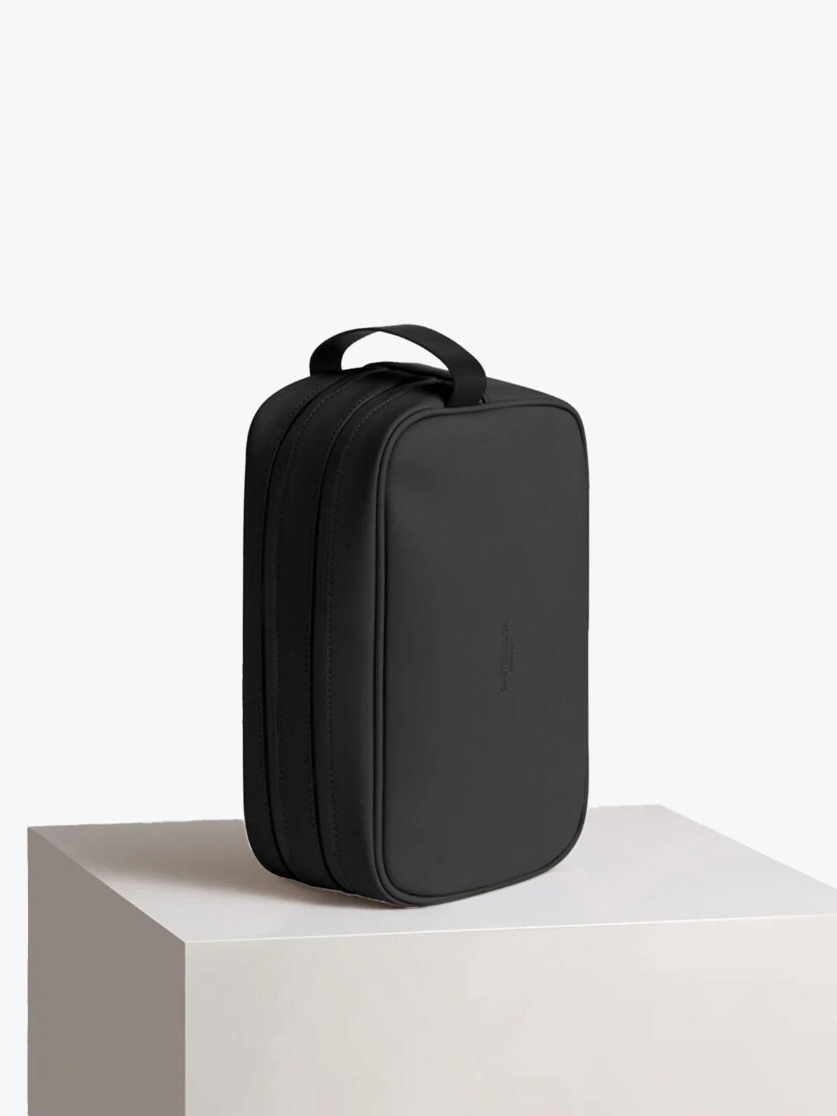 Gaston Luga Spläsh Double Zipped Toiletry Bag Black