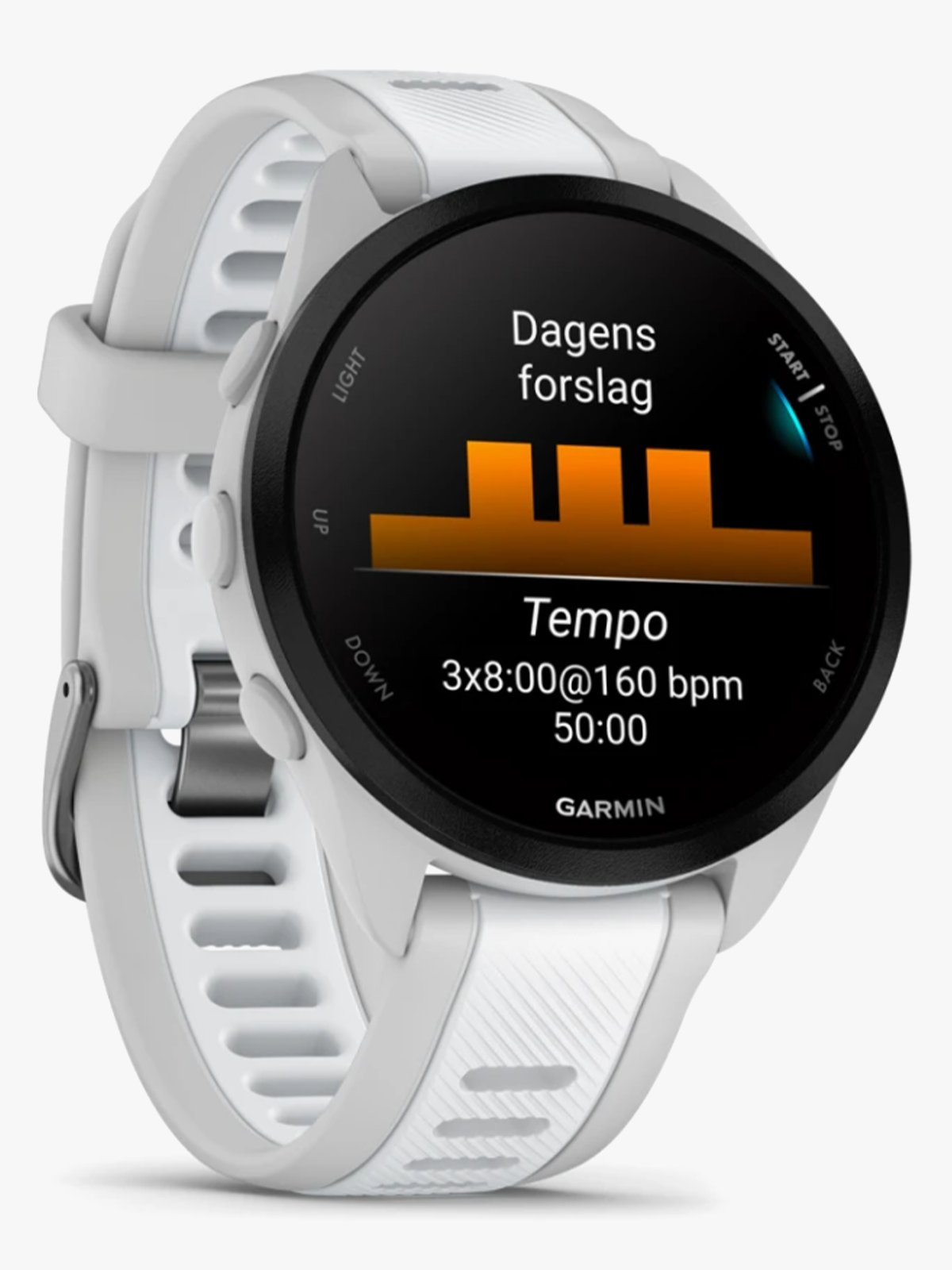 Garmin Forerunner 165 Tåkegrå / Whitestone