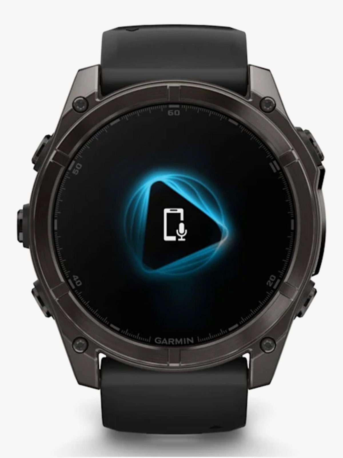 Garmin fenix 8–51 mm, AMOLED Sapphire, Karbongrå DLC med sort/steingrå silikonrem