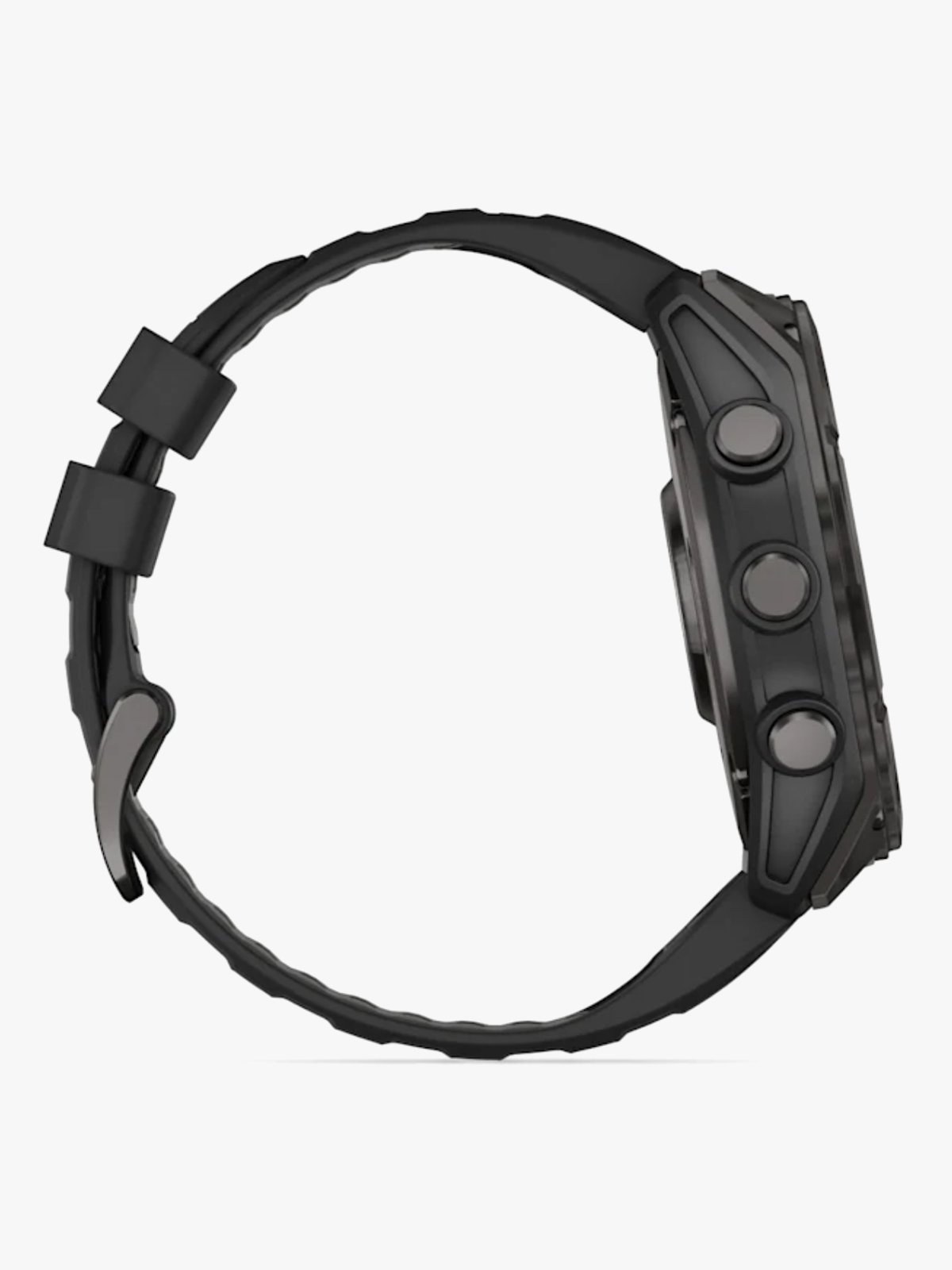 Garmin fenix 8–51 mm, AMOLED Sapphire, Karbongrå DLC med sort/steingrå silikonrem