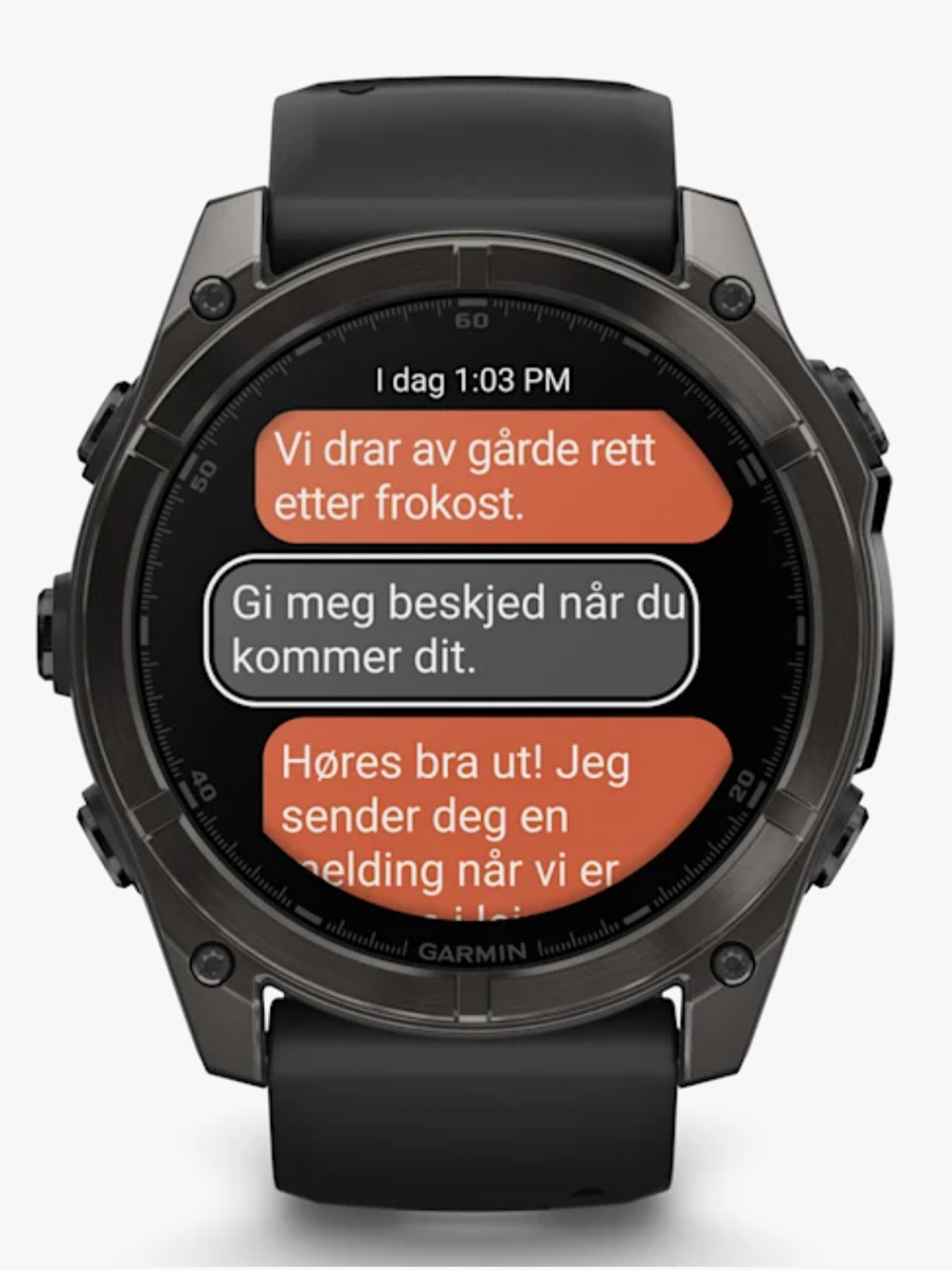Garmin fenix 8–51 mm, AMOLED Sapphire, Karbongrå DLC med sort/steingrå silikonrem