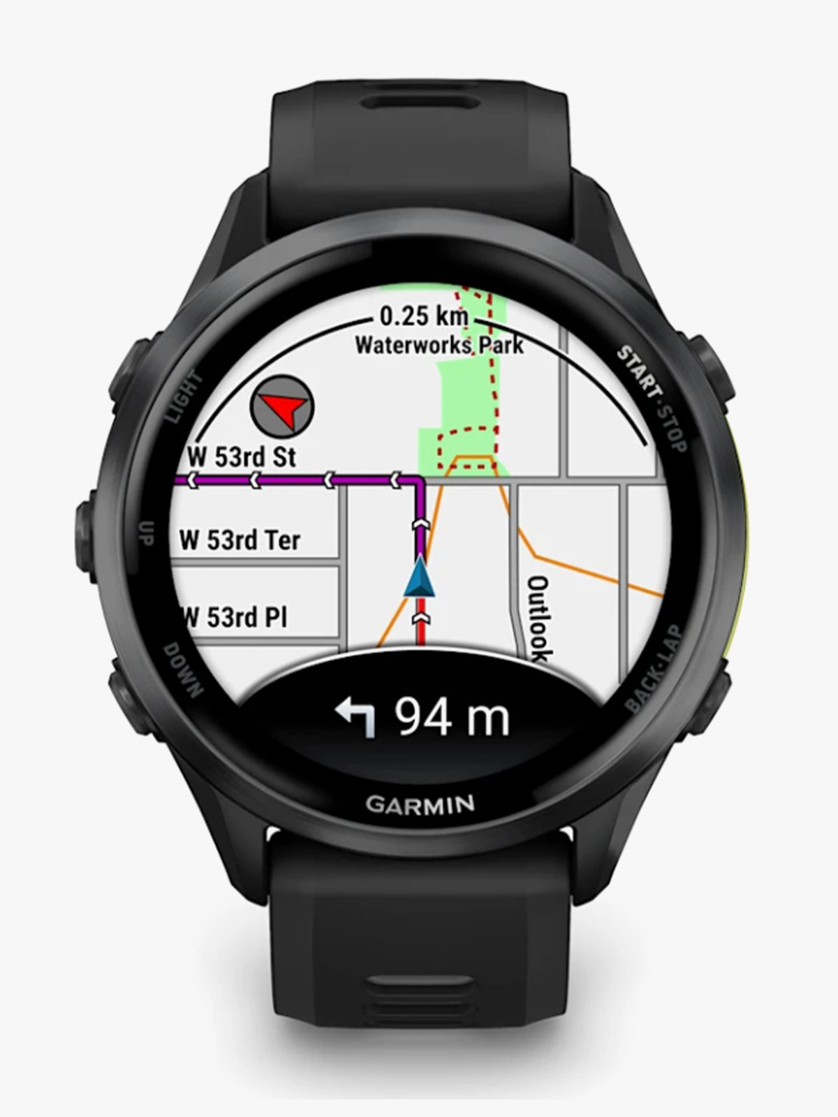 Garmin Forerunner 970 Karbongrå dlc-titan med svart etui og sort/gjennomsiktig granulittfarget rem
