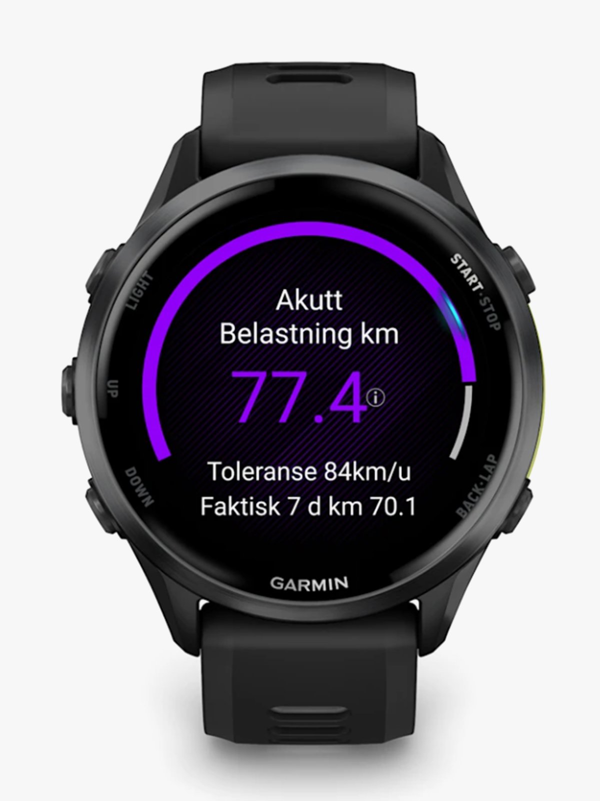Garmin Forerunner 970 Karbongrå dlc-titan med svart etui og sort/gjennomsiktig granulittfarget rem