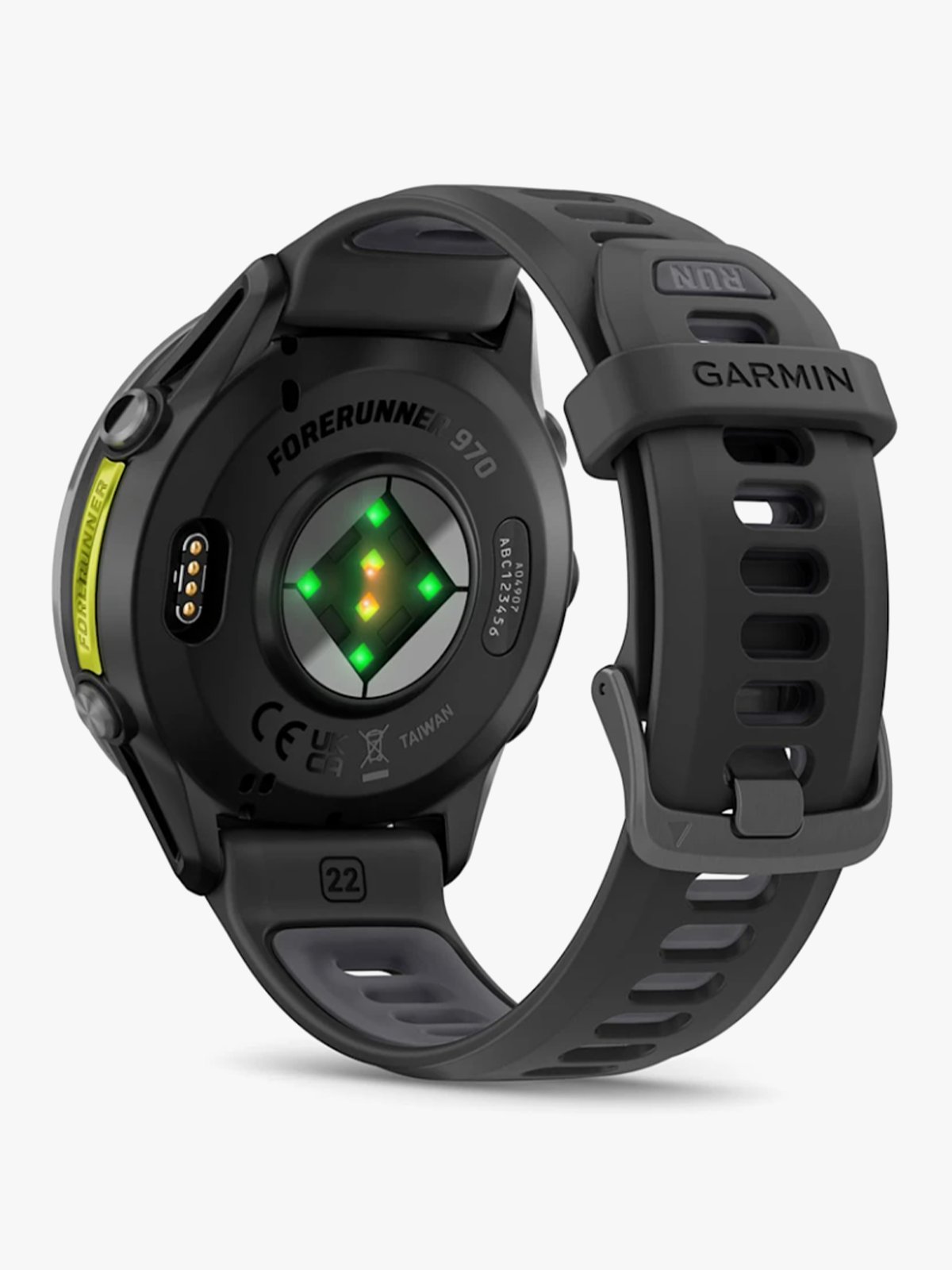 Garmin Forerunner 970 Karbongrå dlc-titan med svart etui og sort/gjennomsiktig granulittfarget rem
