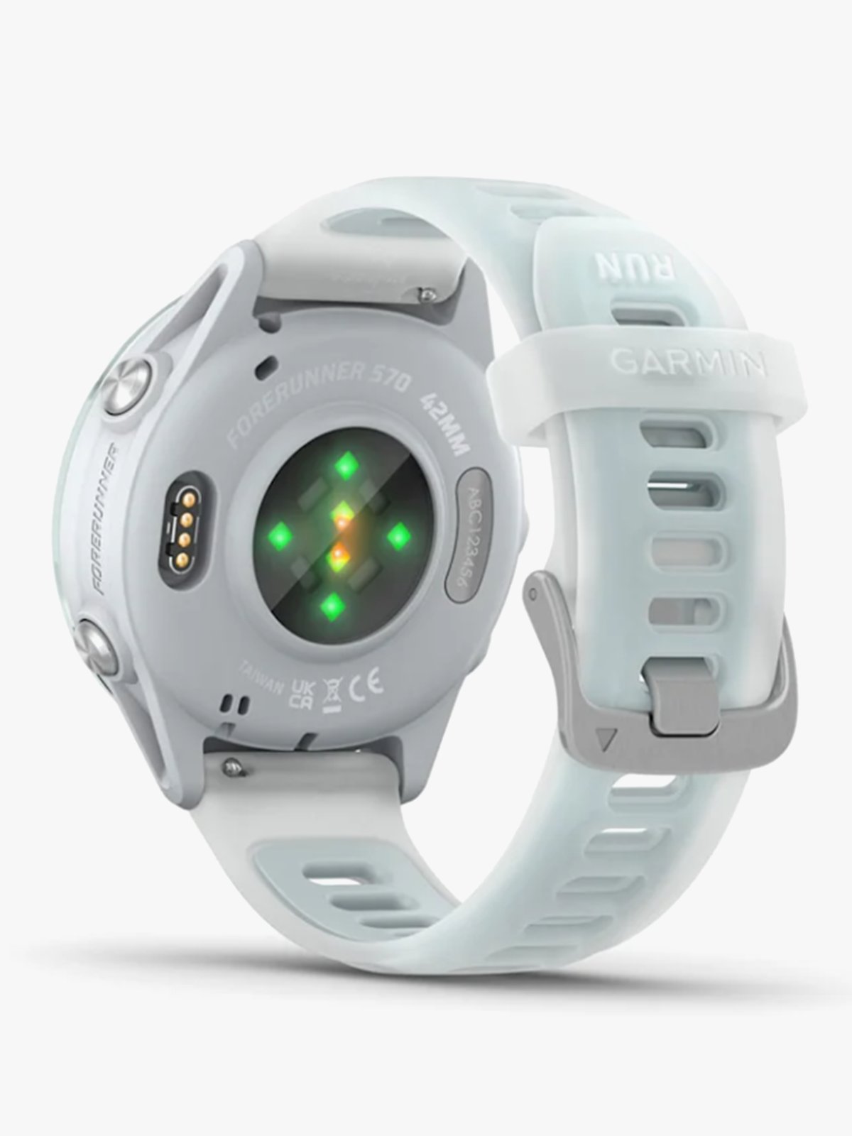 Garmin Forerunner 570 - 42mm Skyblå aluminium med gjennomsiktig granulittfarget/skyblå rem