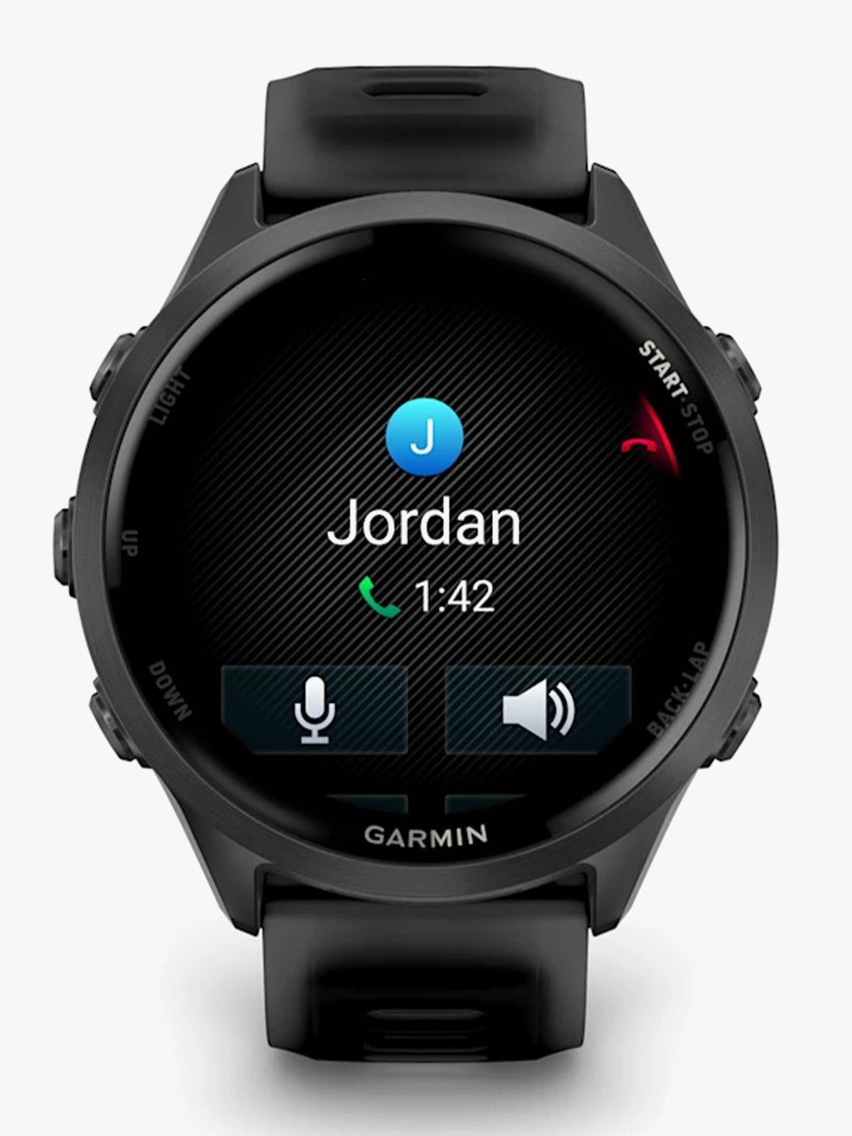 Garmin Forerunner 570 - 47mm Skifergrå aluminium med gjennomsiktig sort/sort rem