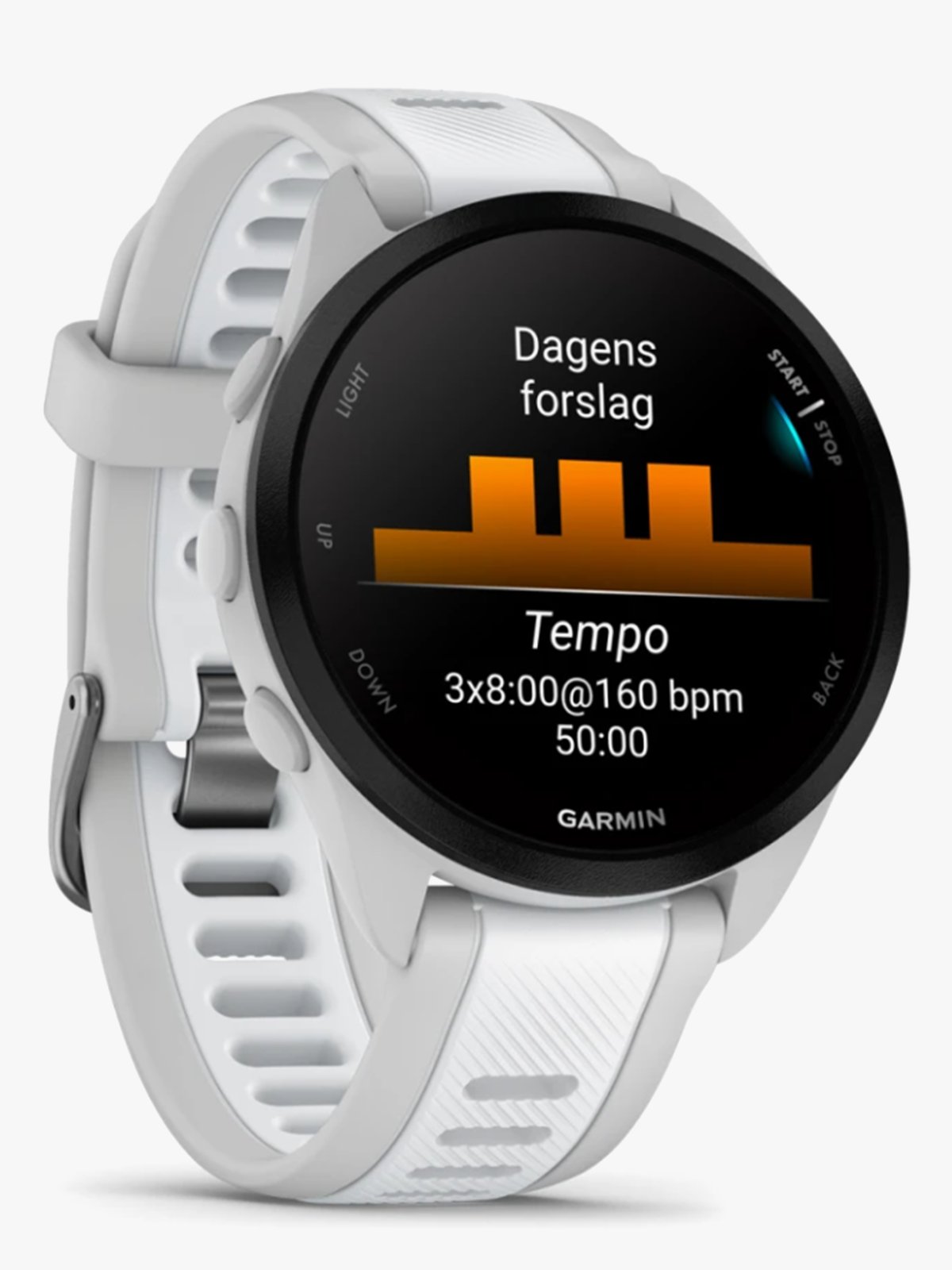 Garmin Forerunner 165 Music Tåkegrå / Whitestone