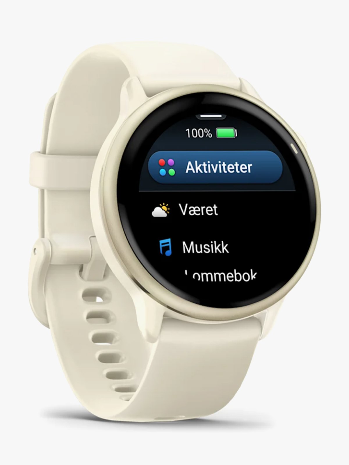 Garmin Vivoactive 6 Lunar Gold med Bone-rem