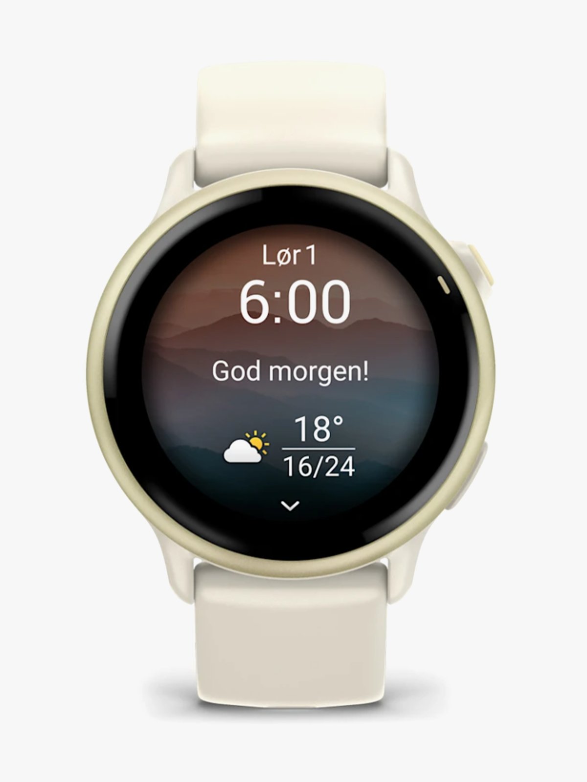 Garmin Vivoactive 6 Lunar Gold med Bone-rem