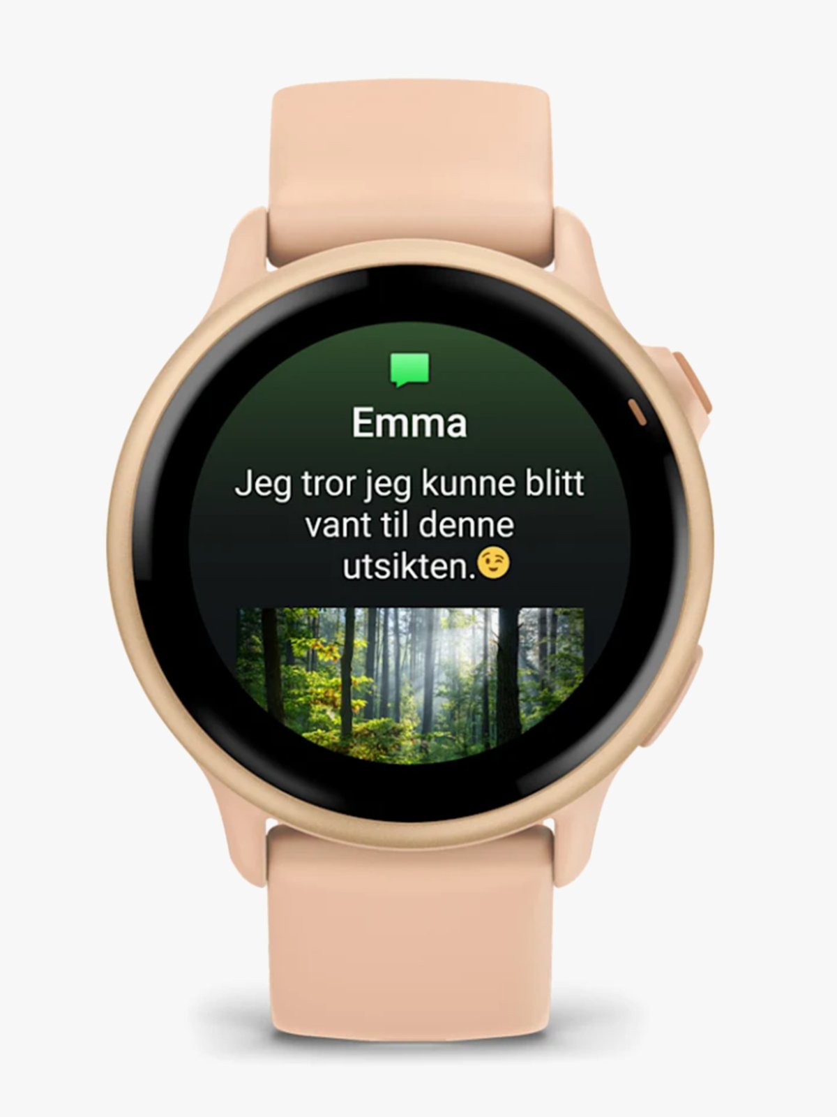 Garmin Vivoactive 6 Metallisk rosa daggry-farget med rosa daggry-farget rem