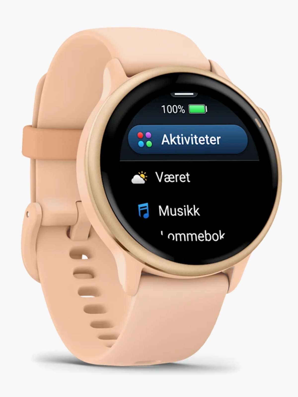 Garmin Vivoactive 6 Metallisk rosa daggry-farget med rosa daggry-farget rem