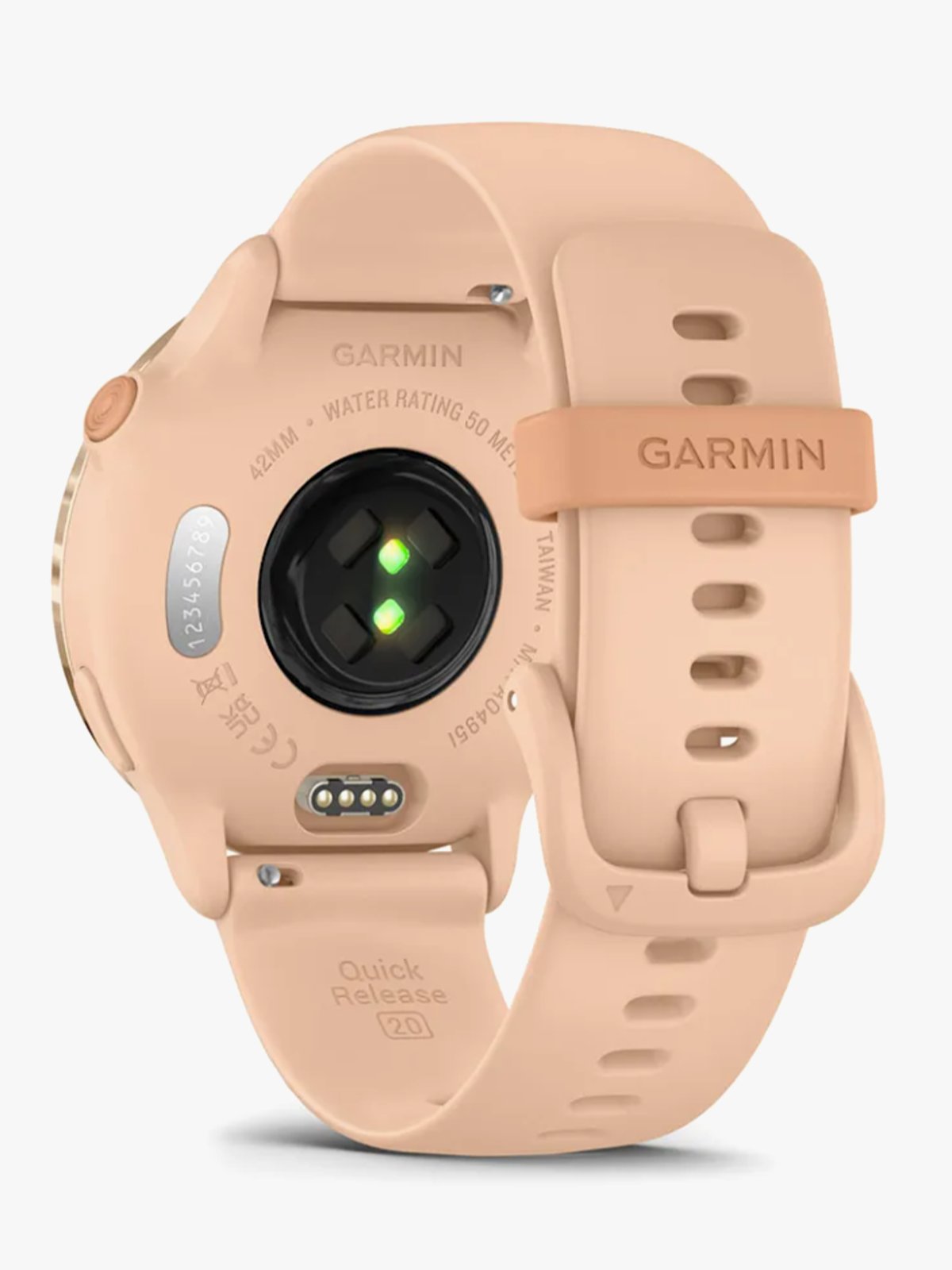 Garmin Vivoactive 6 Metallisk rosa daggry-farget med rosa daggry-farget rem