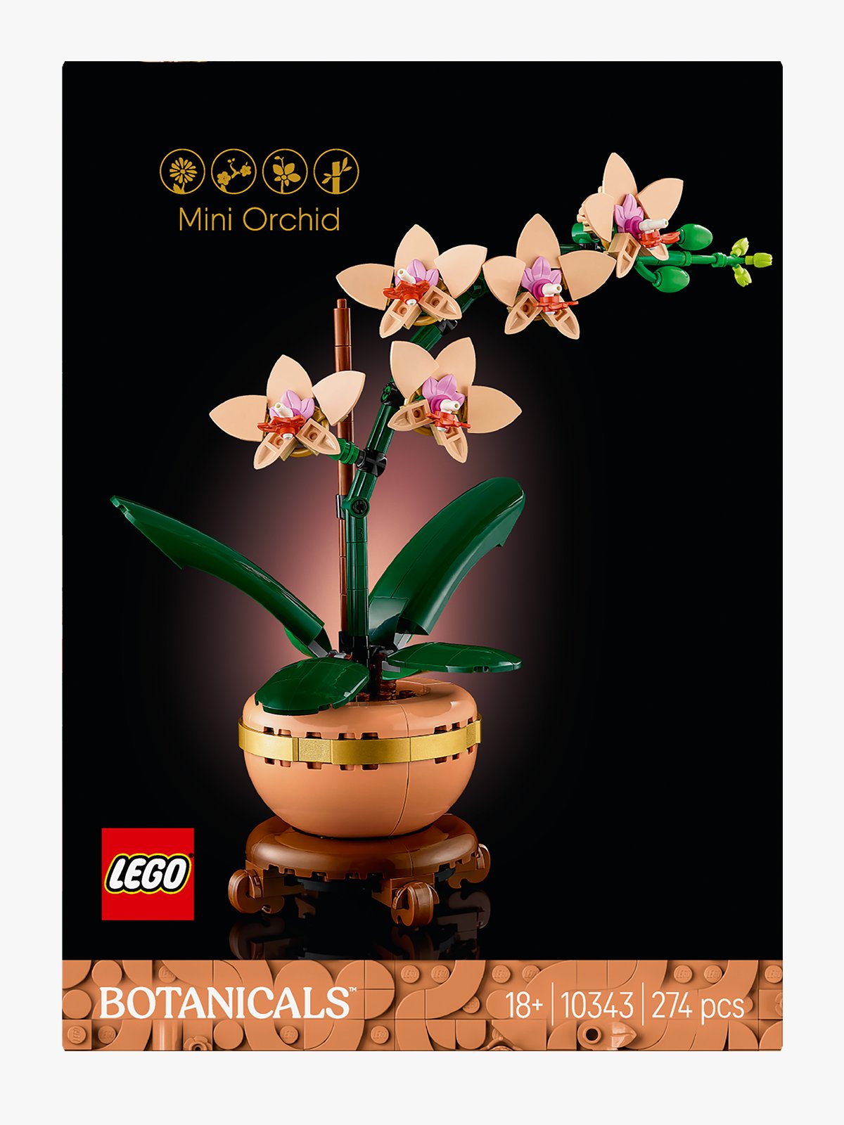 LEGO® Botanicals Mini Orchid Flerfarget