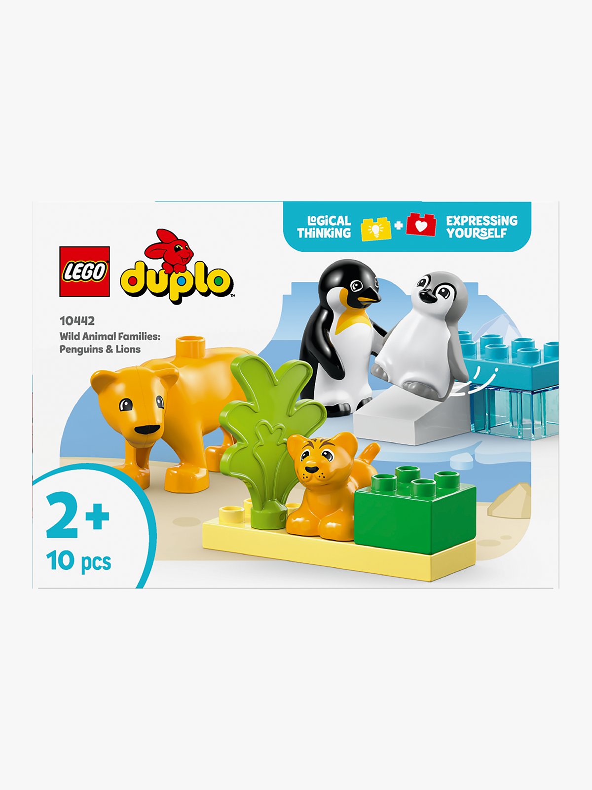 LEGO® DUPLO® Town Wild Animal Families: Penguins & Lions Flerfarget
