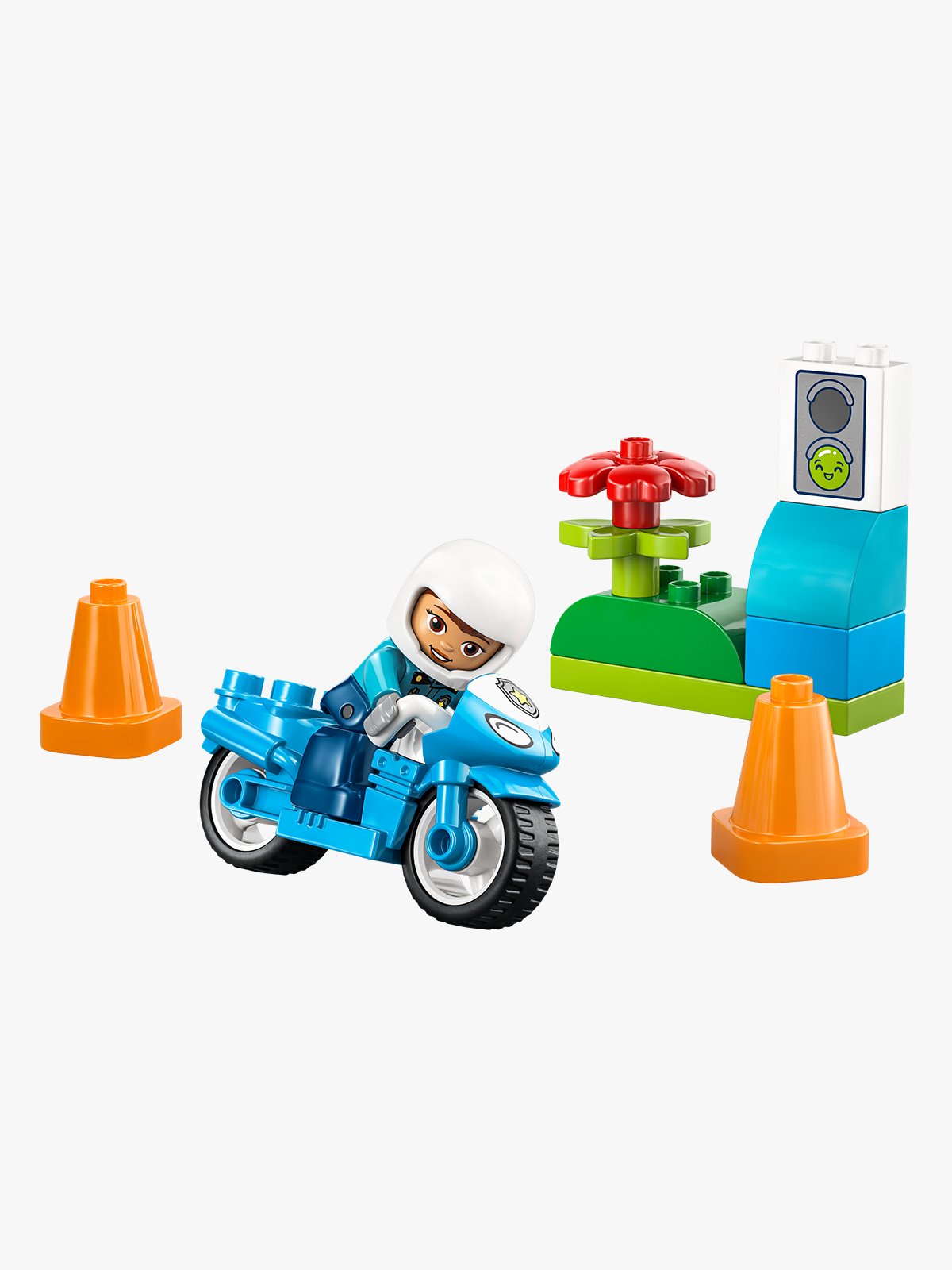 LEGO® DUPLO® Town Blue Police Motorcycle Flerfarget