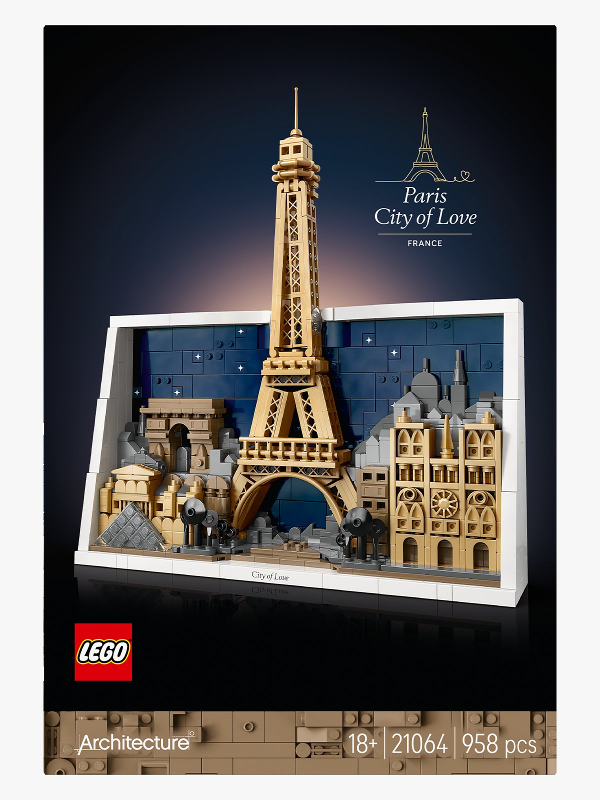 LEGO® LEGO Architecture Paris – City of Love Flerfarget