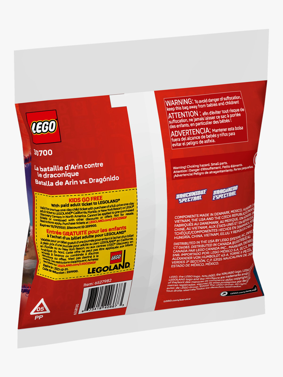 LEGO® Ninjago Kamp mellom Arin og en dragon 30700 Flerfarget