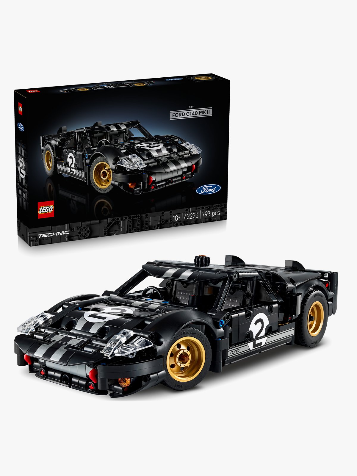 LEGO® Technic 1966 Ford GT40 MKII Race Car Flerfarget