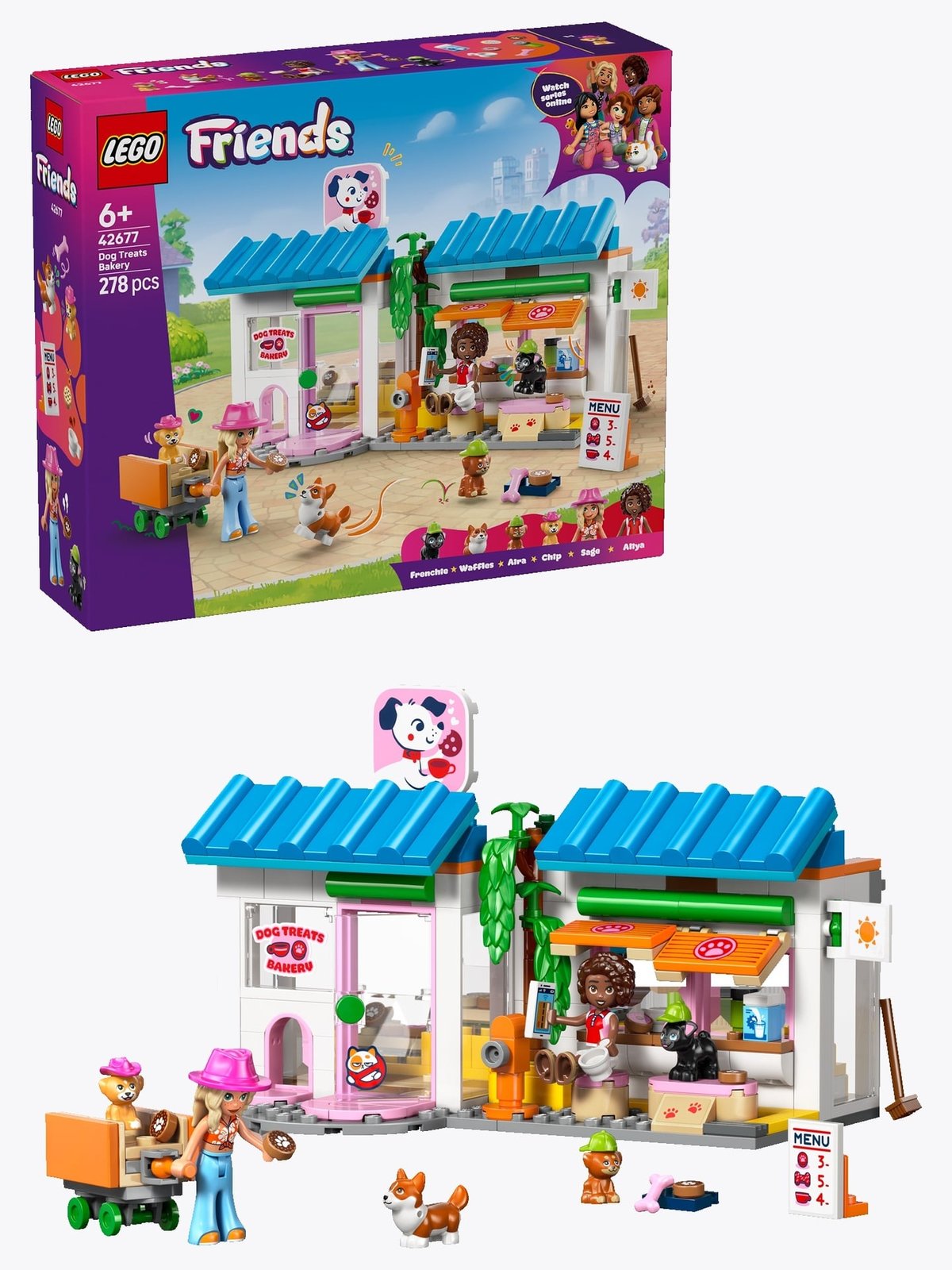 LEGO® Friends Dog Treats Bakery Building Toy Playset 42677 Flerfarget