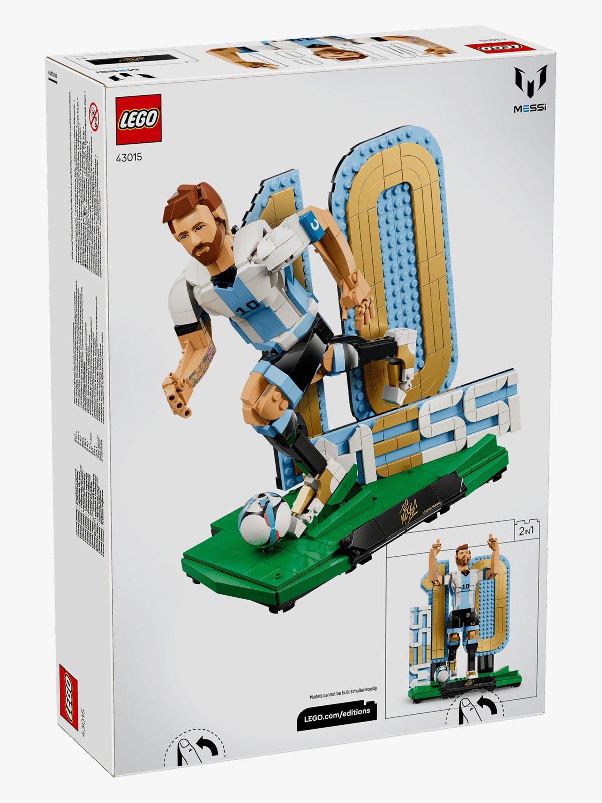 LEGO® Fotball-legenden Lionel Messi 43015 Flerfarget